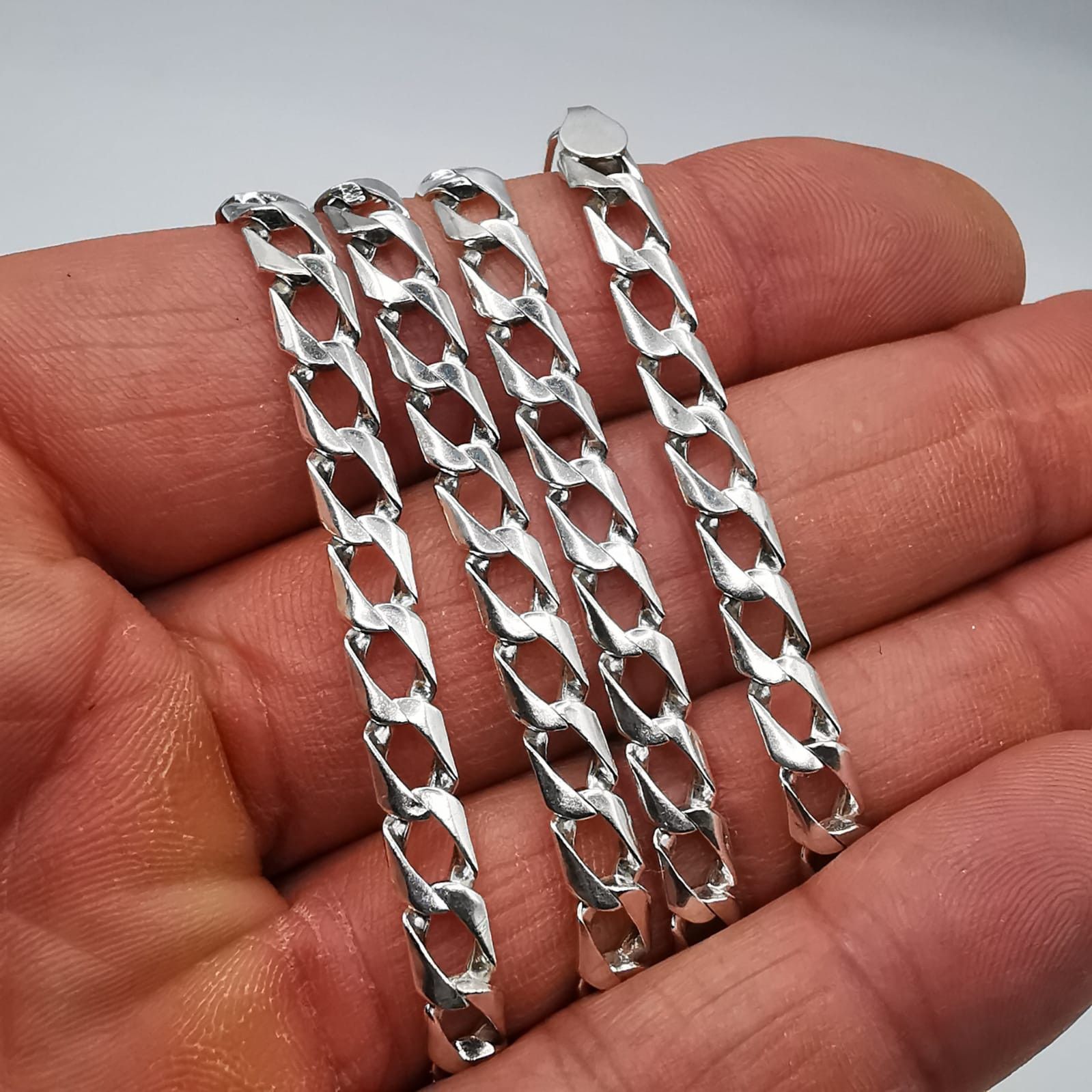 Sterling Silver Vintage Jewelry Chain,925 Sterling Silver,Signed 19,80g Size ONE SIZE - 3 Thumbnail