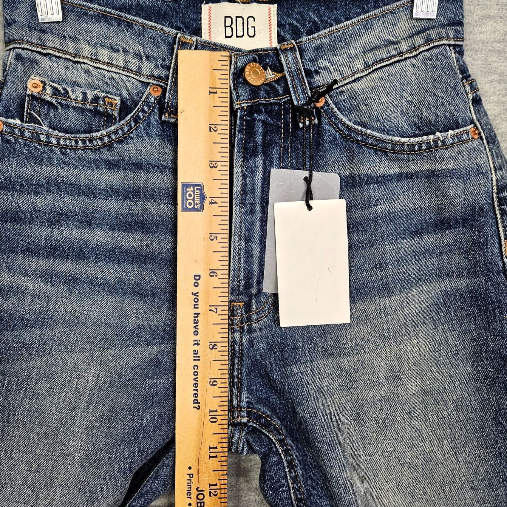 Bdg BDG Women's Cowboy Jeans Blue Straight Regular Size 25 New Size 42" / US 20 - 7 Thumbnail