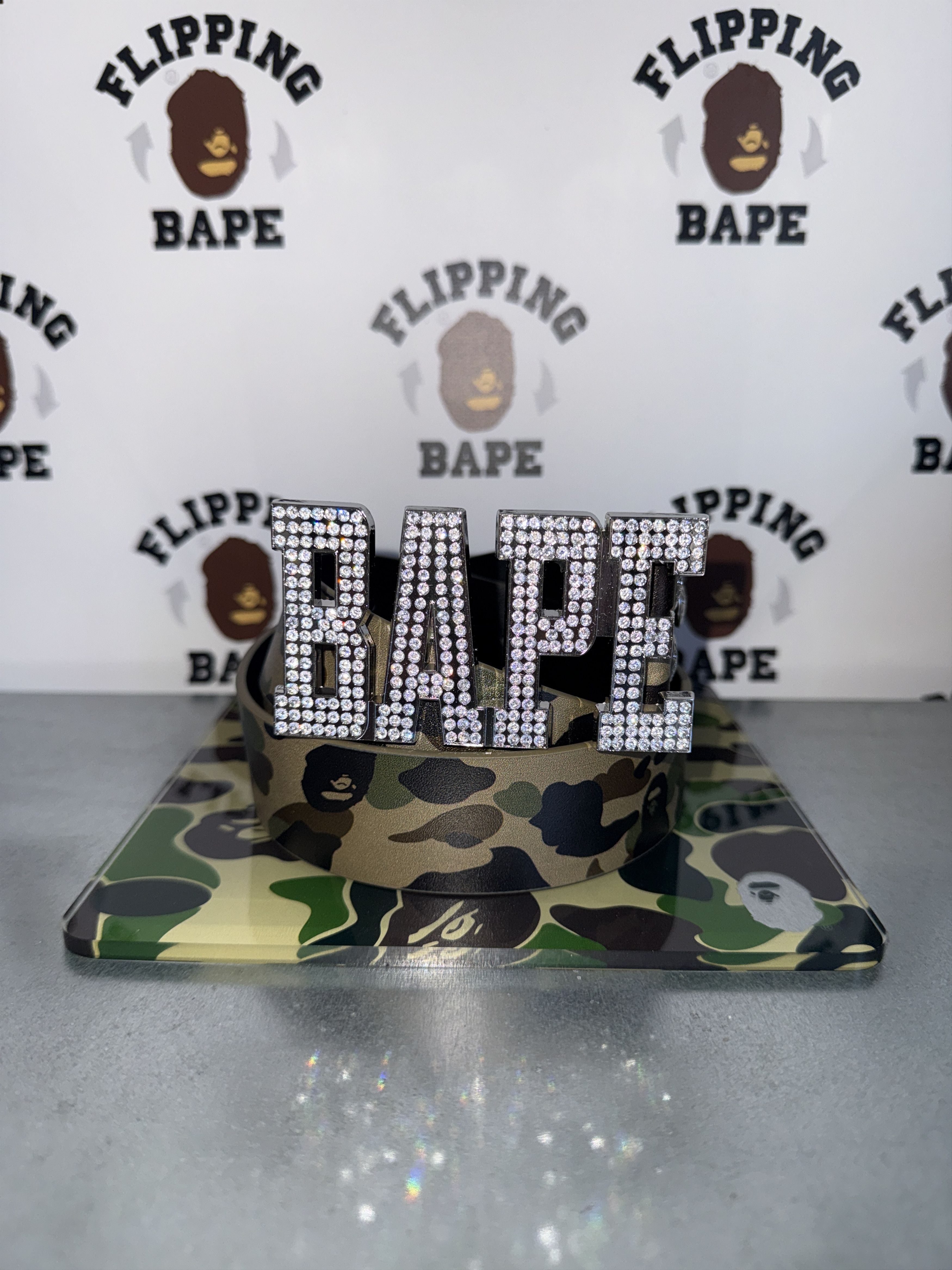 Bape BAPE 1ST CAMO BAPE LEATHER BELT (L/36) Size 36 - 2 Thumbnail
