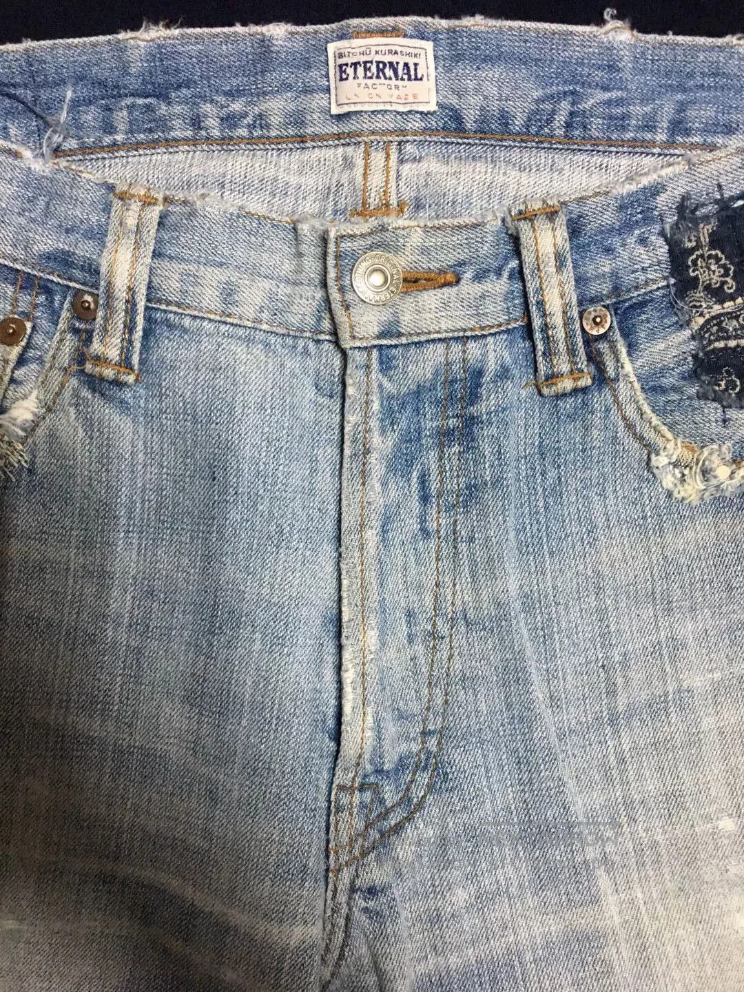 Eternal Eternal Japan Vintage Distressed Jeans. Size US 30 / EU 46 - 8 Thumbnail