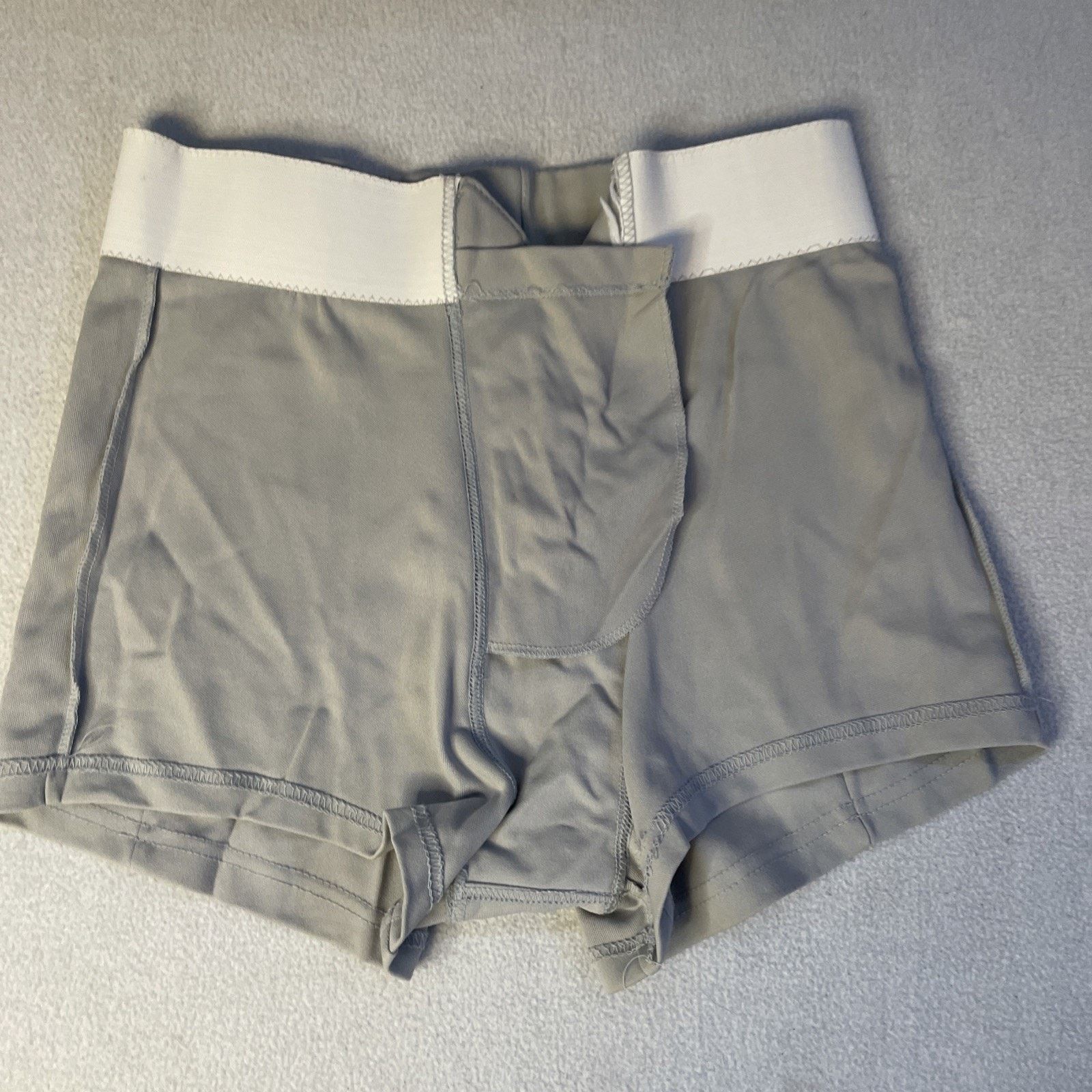 Other Vintage Lace Up Front Hot Pants Mens Large High Waisted Gray Size US 34 / EU 50 - 14 Thumbnail