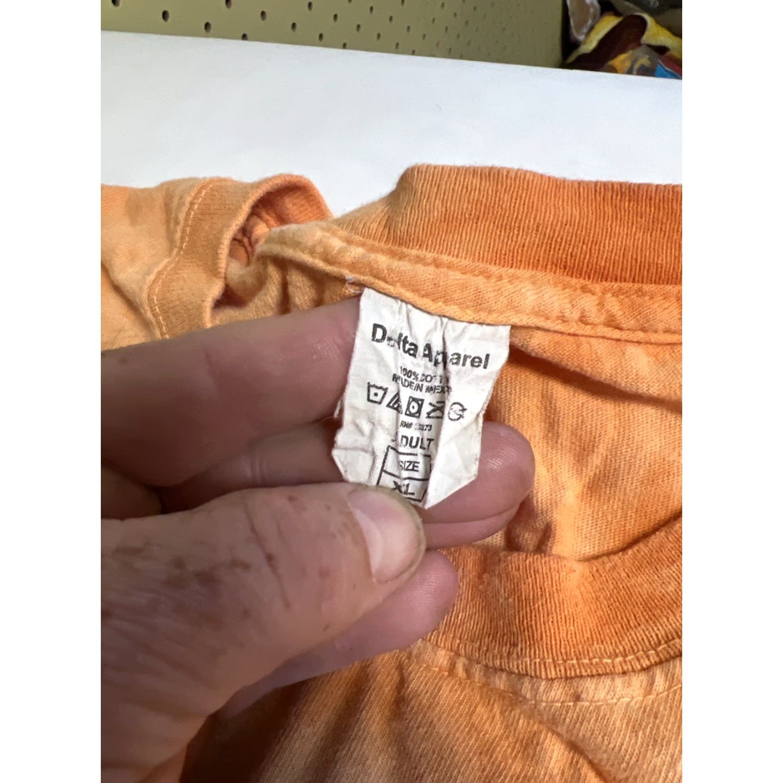 Delta VINTAGE Delta T-Shirt WOW - The Mountain - Joe Devito - Jesus - Sacred Heart - Tie Dye Shirt - XL Orange Unisex Adults Mens Womens? Size US XL / EU 56 / 4 - 7 Thumbnail