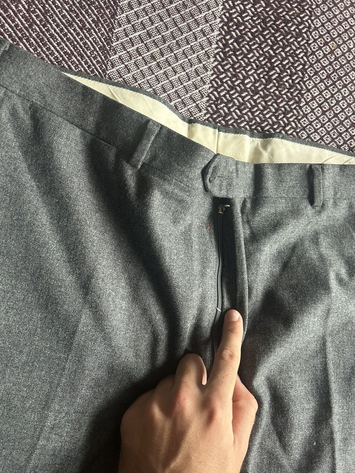 Burberry Vintage Burberrys Grey Classic Pants Japanese Style Solid Size US 36 / EU 52 - 14 Thumbnail