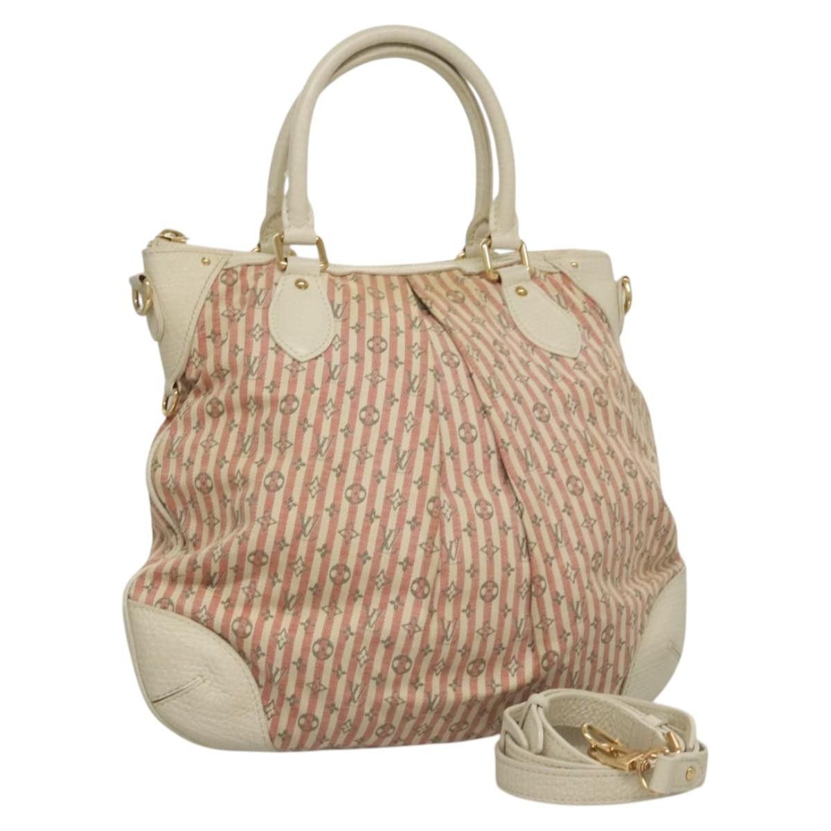 Louis Vuitton Mini Lin Croisette Marina Pm Bag Pink White M95495 Lv Auth 116870, Women's