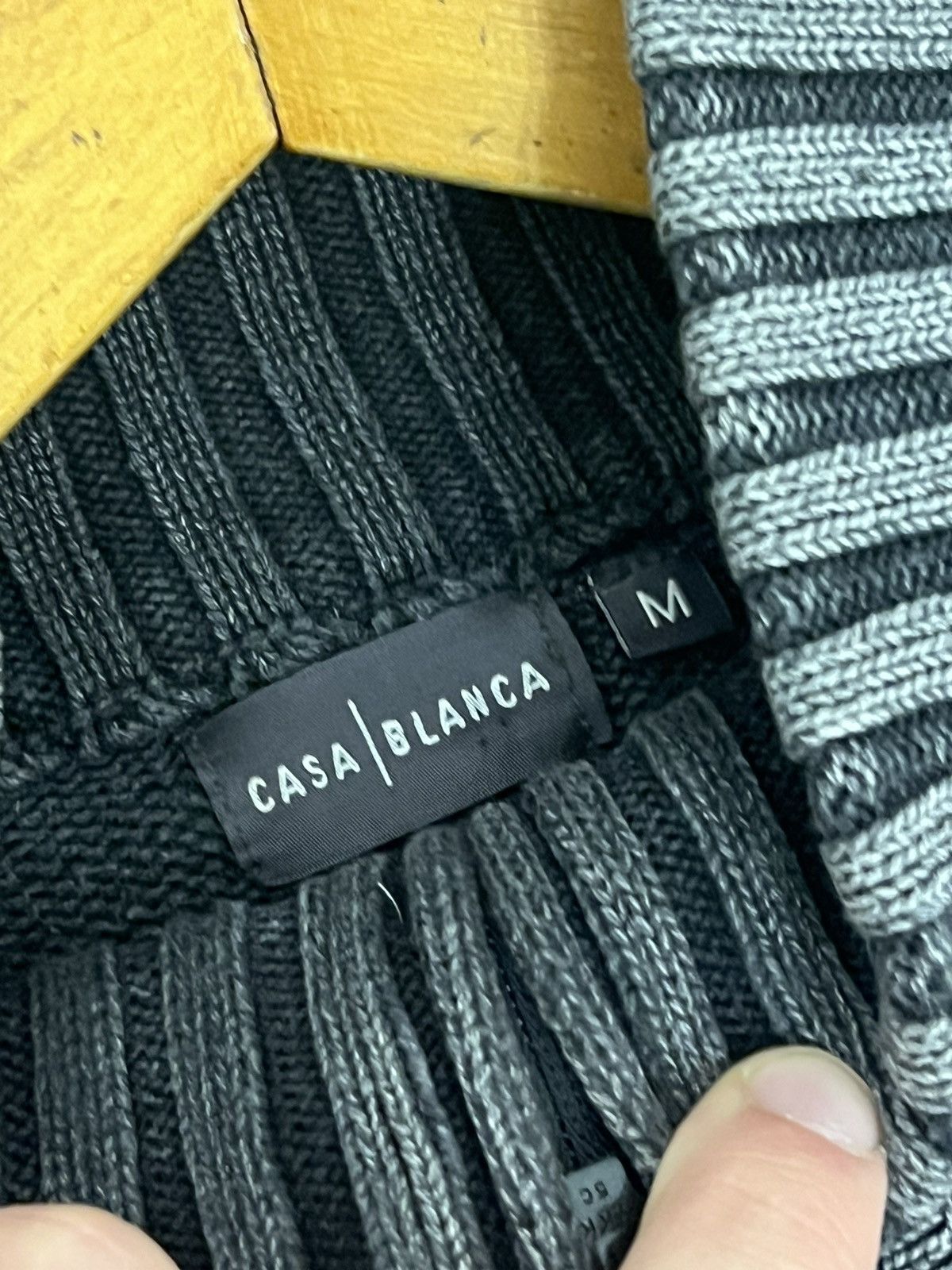 Japanese Brand × Vintage Y2K ribbed knit sweater archival Japan Avant garde style Size US M / EU 48-50 / 2 - 6 Thumbnail