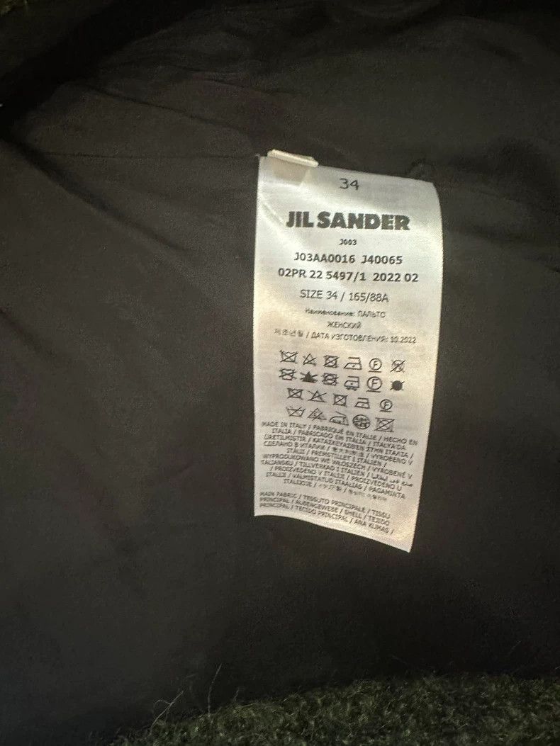 Jil Sander Jil Sander Moss green double-breasted long coat Size 4XL / US 24-26 - 7 Thumbnail