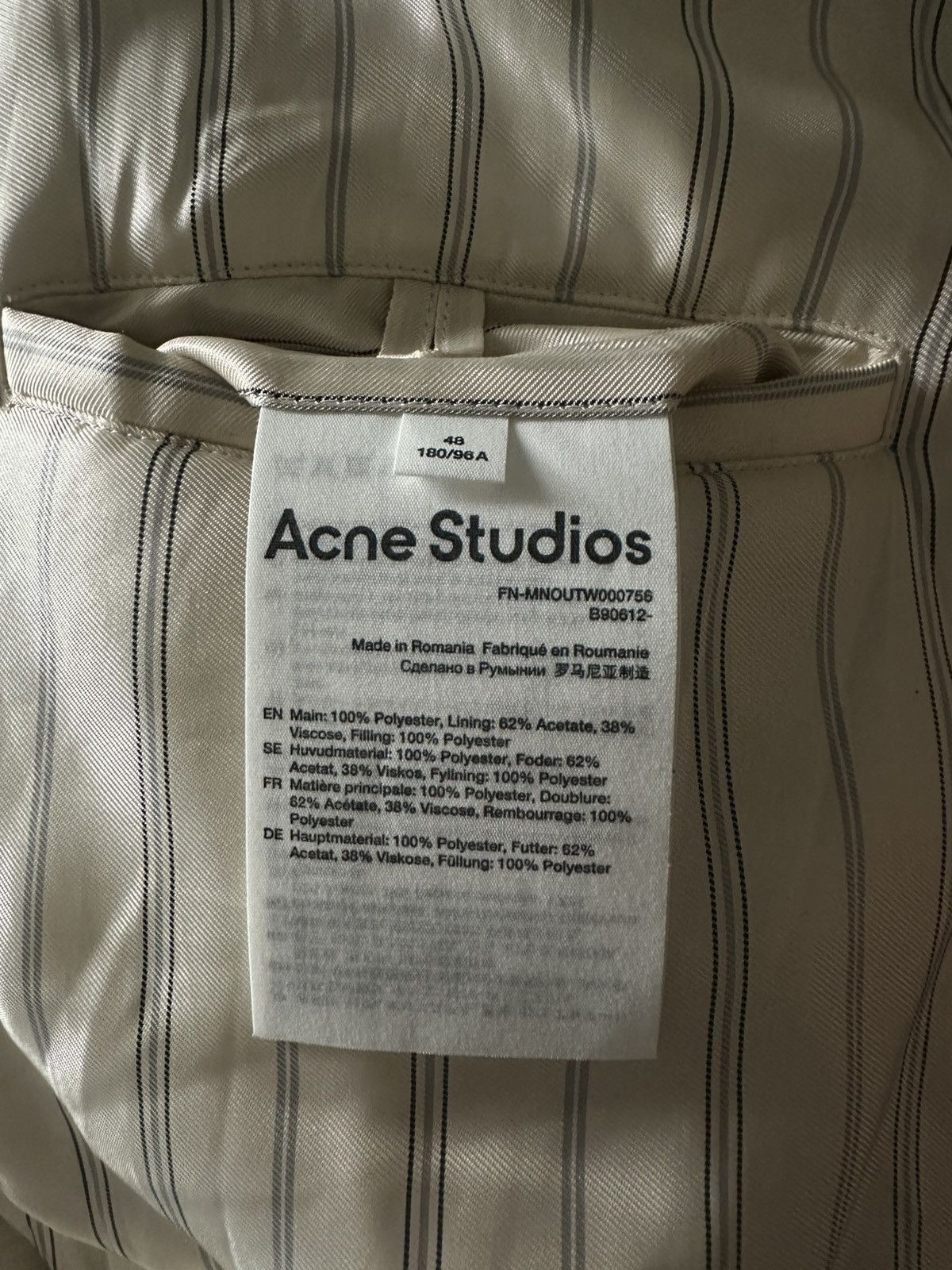 Acne Studios Acne Studios Satin bomber jacket Size US M / EU 48-50 / 2 - 9 Thumbnail