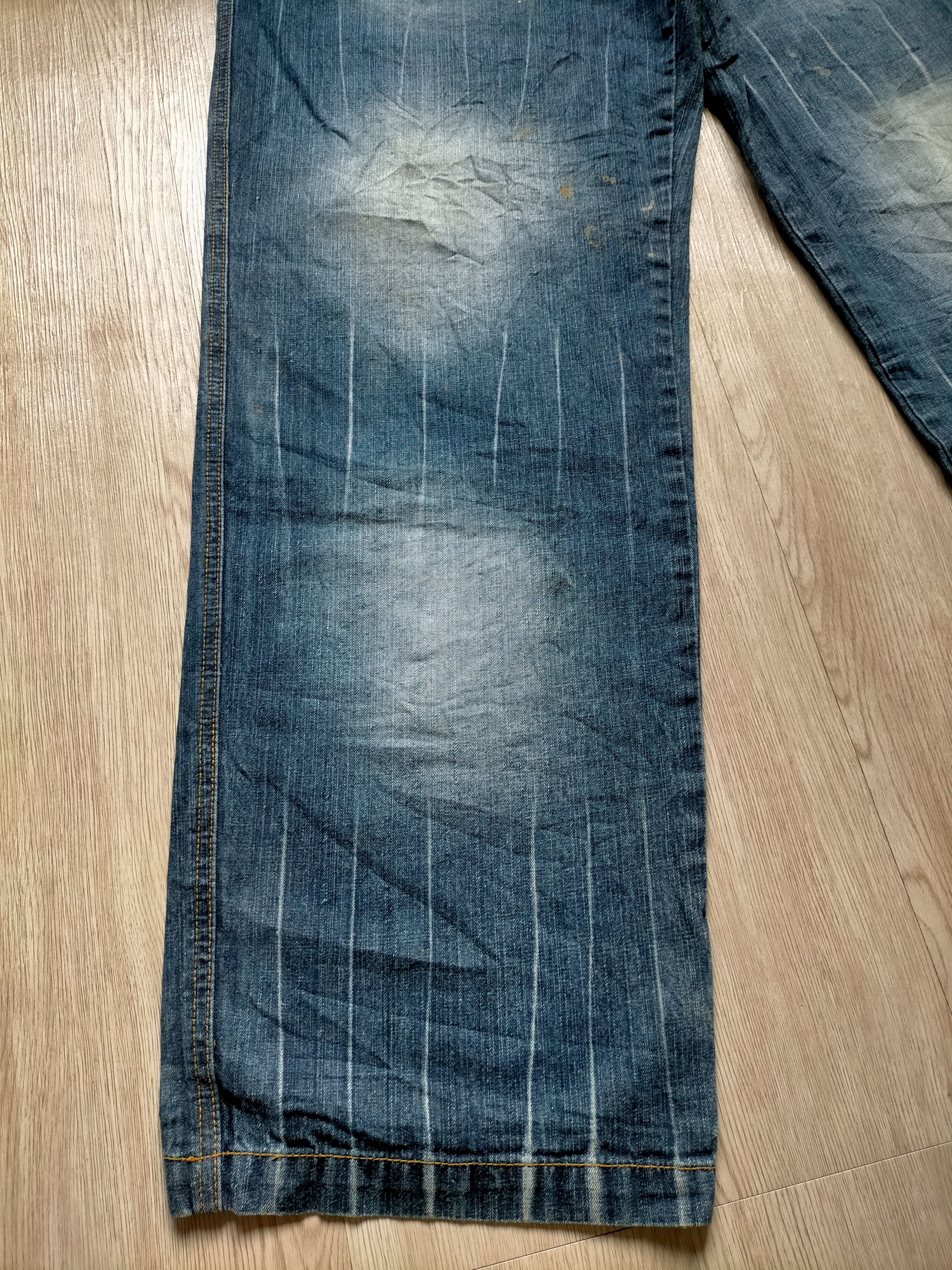 JNCO × Japanese Brand Akcess Baggy Vtg 90s Hip Hop Skate Style Denim Size US 34 / EU 50 - 9 Thumbnail