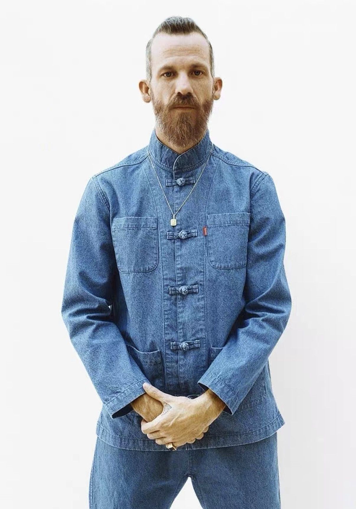 Supreme Supreme 14SS Tang Suit Frog-Button Kung Fu Jacket J31 Size US M / EU 48-50 / 2 - 7 Thumbnail