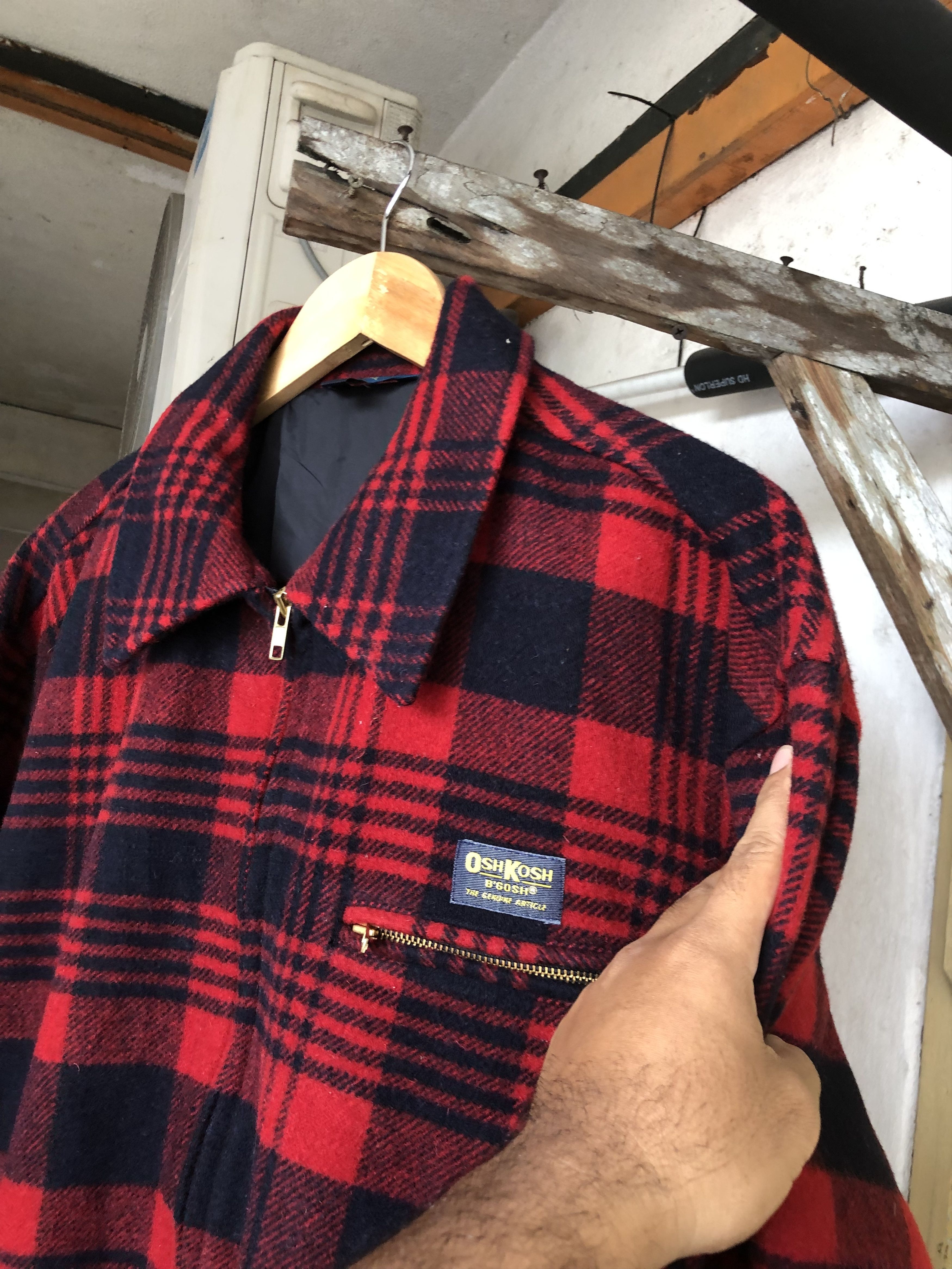 Oshkosh Vintage Oshkosh Mackinaw Wool Cruiser Jacket Size US L / EU 52-54 / 3 - 12 Thumbnail