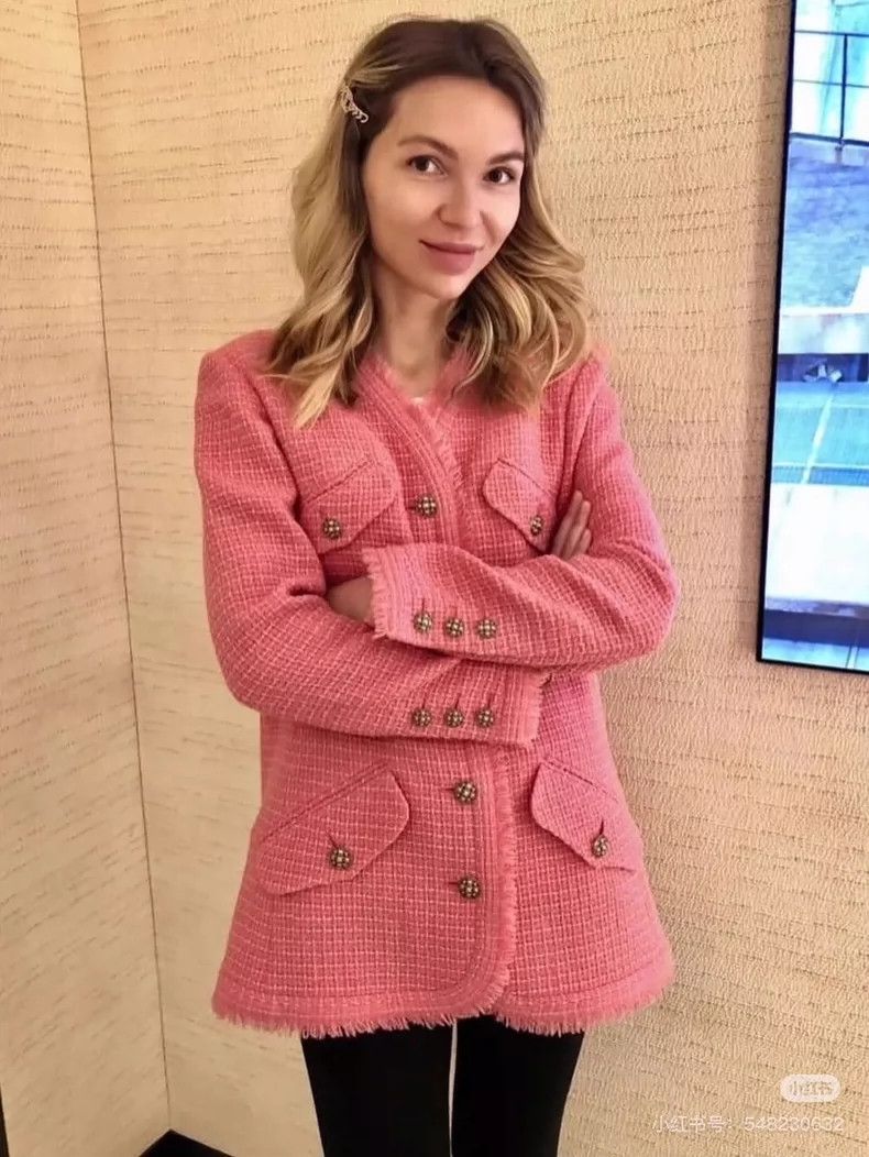 Chanel Chanel Cherry blossom pink early spring show soft jacket 25 Size XS / US 0-2 / IT 36-38 - 6 Thumbnail