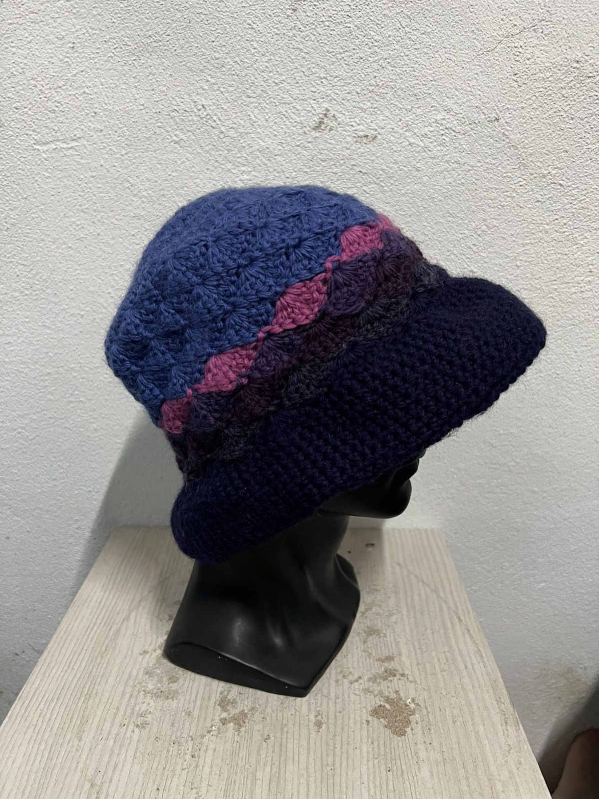Vintage Vintage Knit Handmade Beanie Hat Size ONE SIZE - 4 Thumbnail