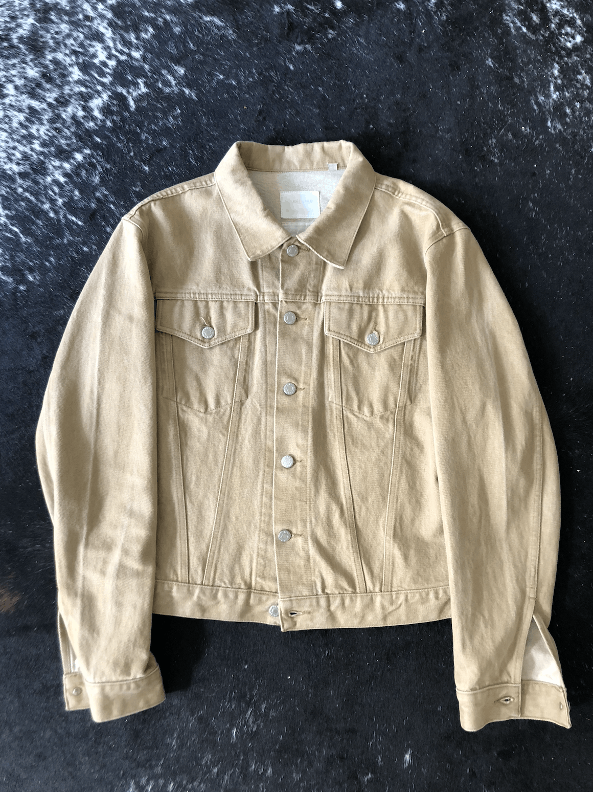image of Helmut Lang Brown Faded Denim Jacket, Men's (Size Medium)