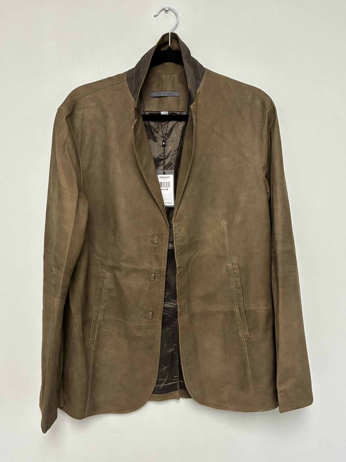 John Varvatos Suede Hook and Bar Jacket EU 48 USA 38 Size US M / EU 48-50 / 2 - 11 Thumbnail