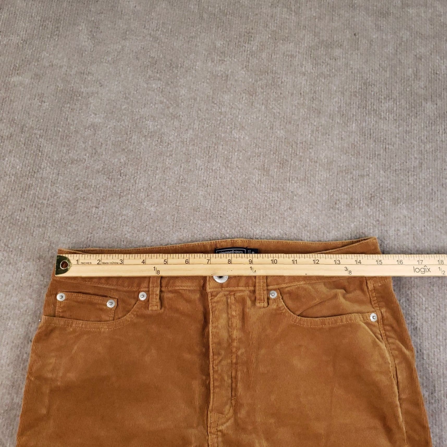 Vineyard Vines Vineyard Vines Pants Mens 30 Brown Corduroy Straight Leg Stretch Casual Size 30" / US 8 / IT 44 - 7 Thumbnail