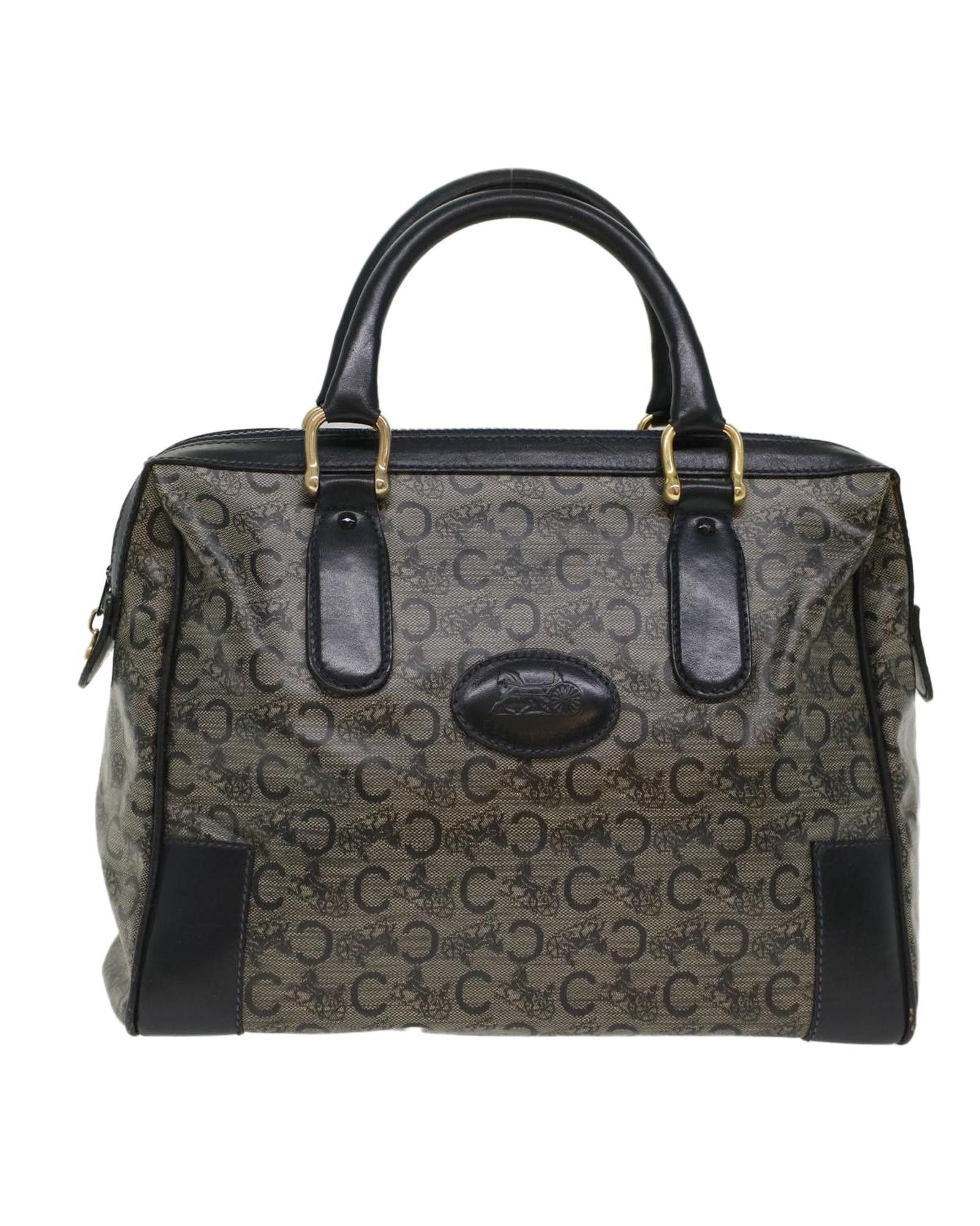 image of Celine Timeless Navy Canvas Hand Bag, Women's