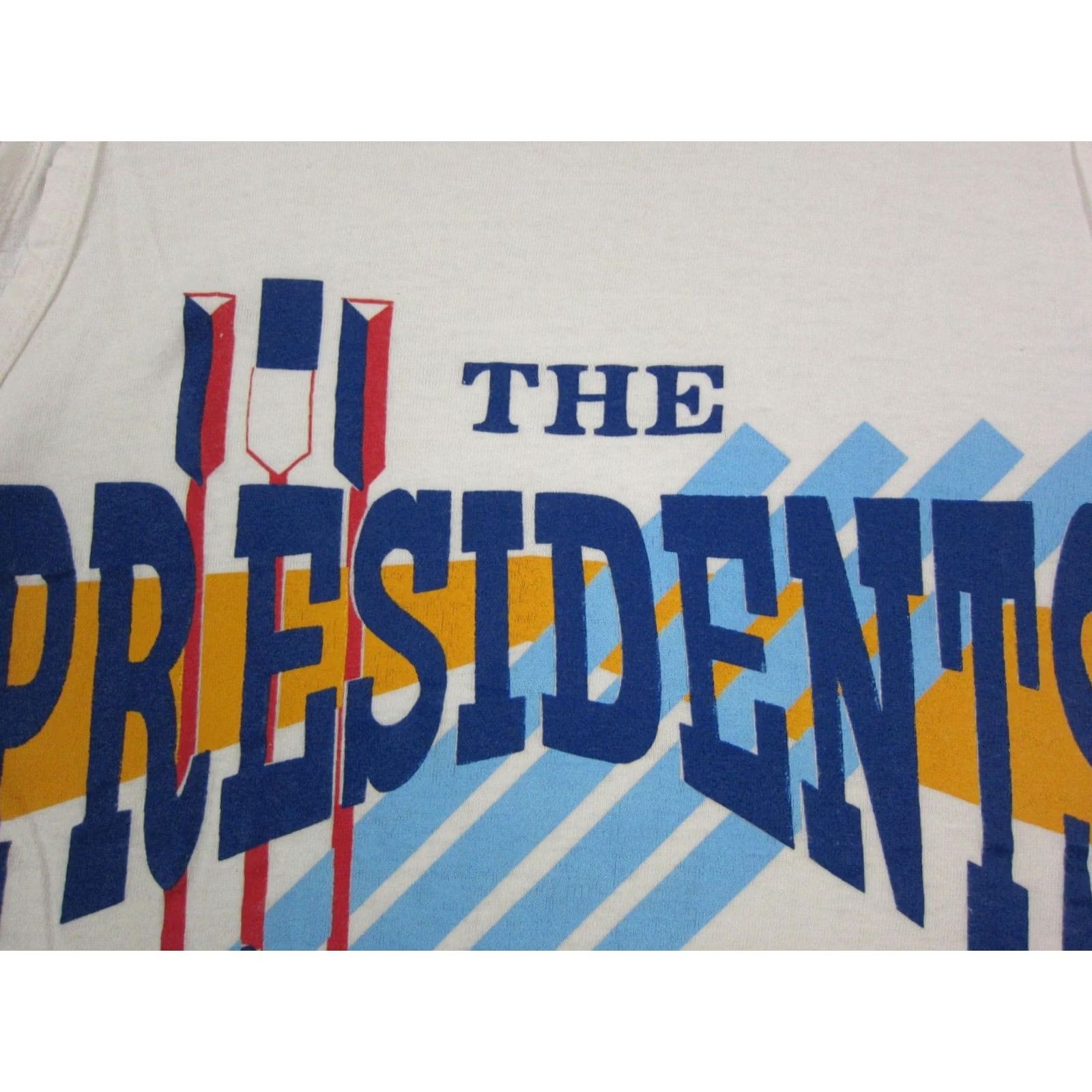 Vintage VINTAGE Center Cut Tank Top Shirt Mens Medium White Presidents Regatta Topeka Row Size US M / EU 48-50 / 2 - 5 Thumbnail
