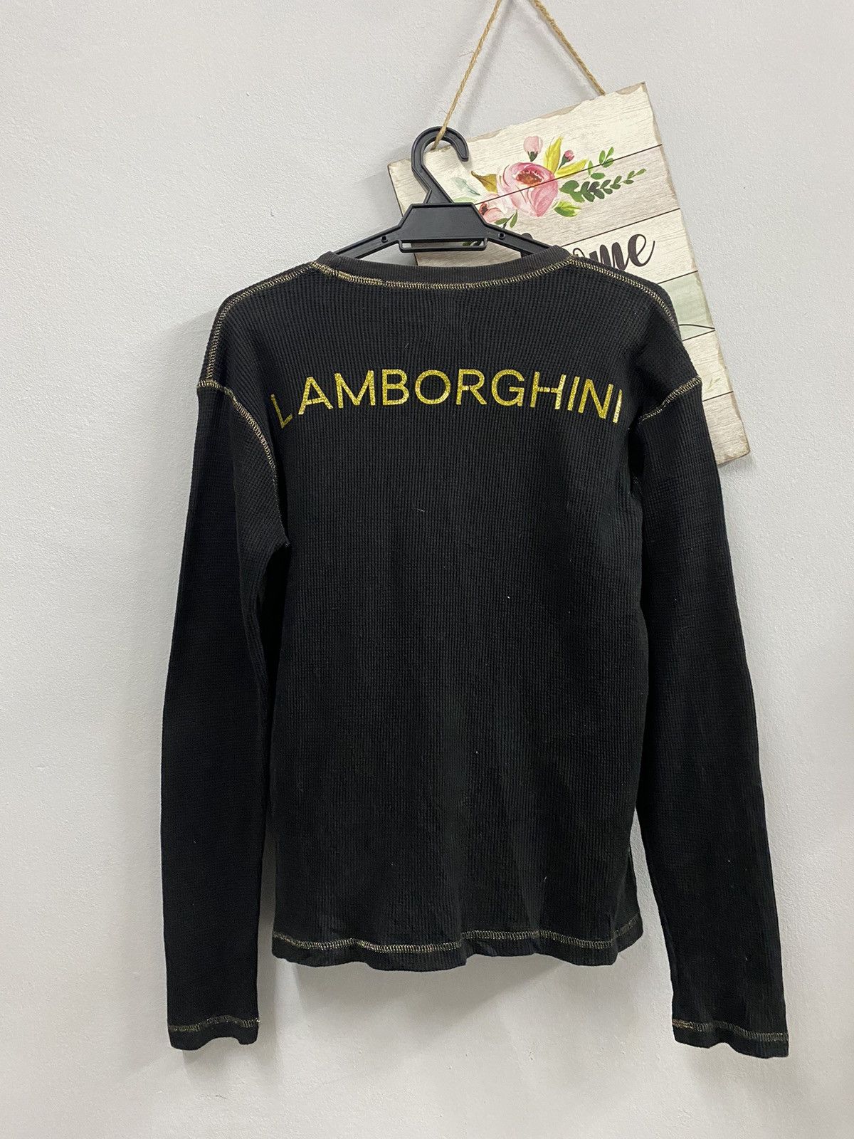 Lamborghini Vintage Lamborghini Side logo Patch fleece Hem Stitching🚄 Size US L / EU 52-54 / 3 - 8 Thumbnail