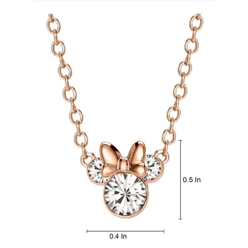 Disney NEW Disney Minnie S/S 14ktGold Plated Crystal Necklace Size ONE SIZE - 2 Thumbnail