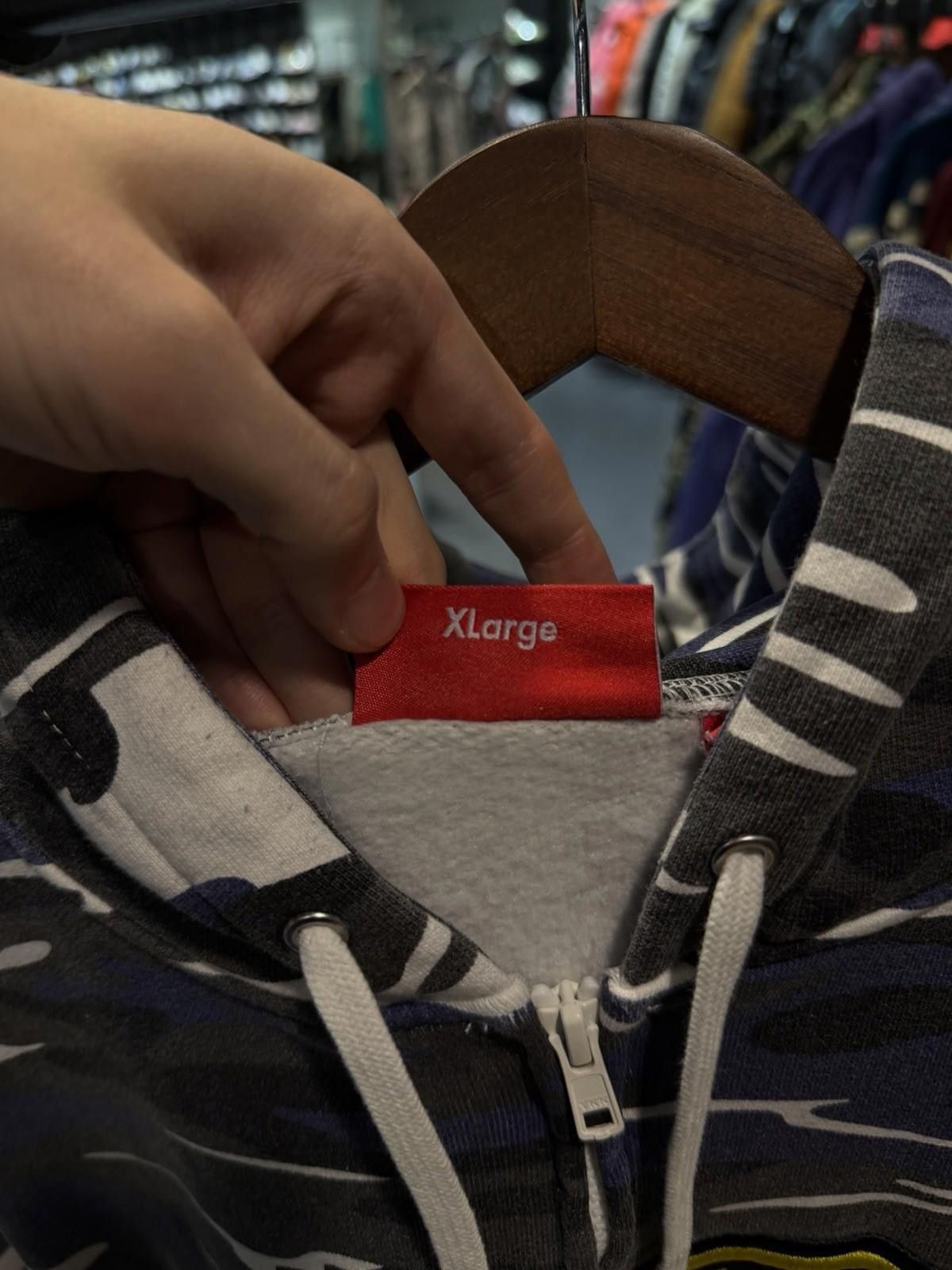 Supreme Supreme Performance Zip Up Hooded Sweatshirt Blue Camo (XL) Size US XL / EU 56 / 4 - 7 Thumbnail