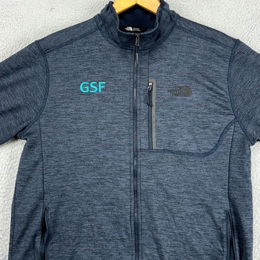The North Face The North Face Jacket Mens Full Zip Fleece Navy Blue Large Stretch Pockets Outdoor Winter Casual S Leeve Zip Size US L / EU 52-54 / 3 - 2 Thumbnail