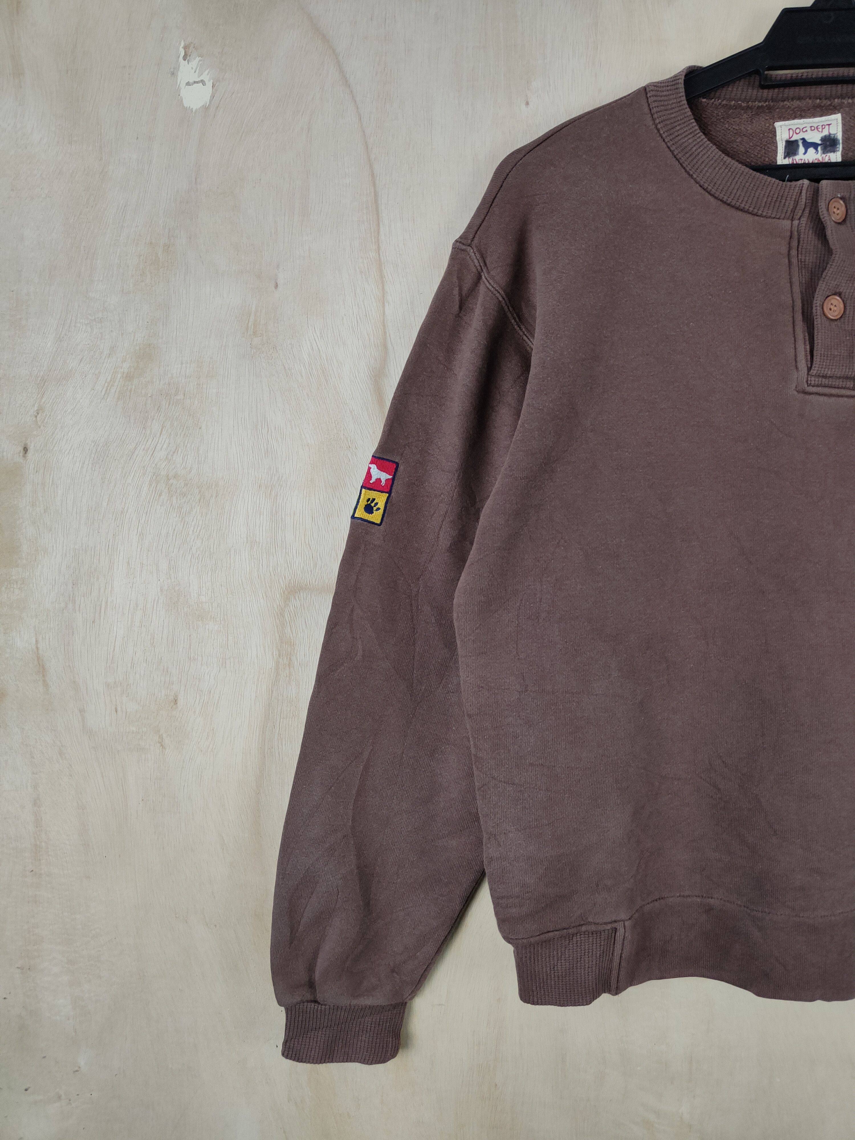 Japanese Brand Dog Dept Dark Brown Sweatshirts #S2565 Size US S / EU 44-46 / 1 - 4 Thumbnail