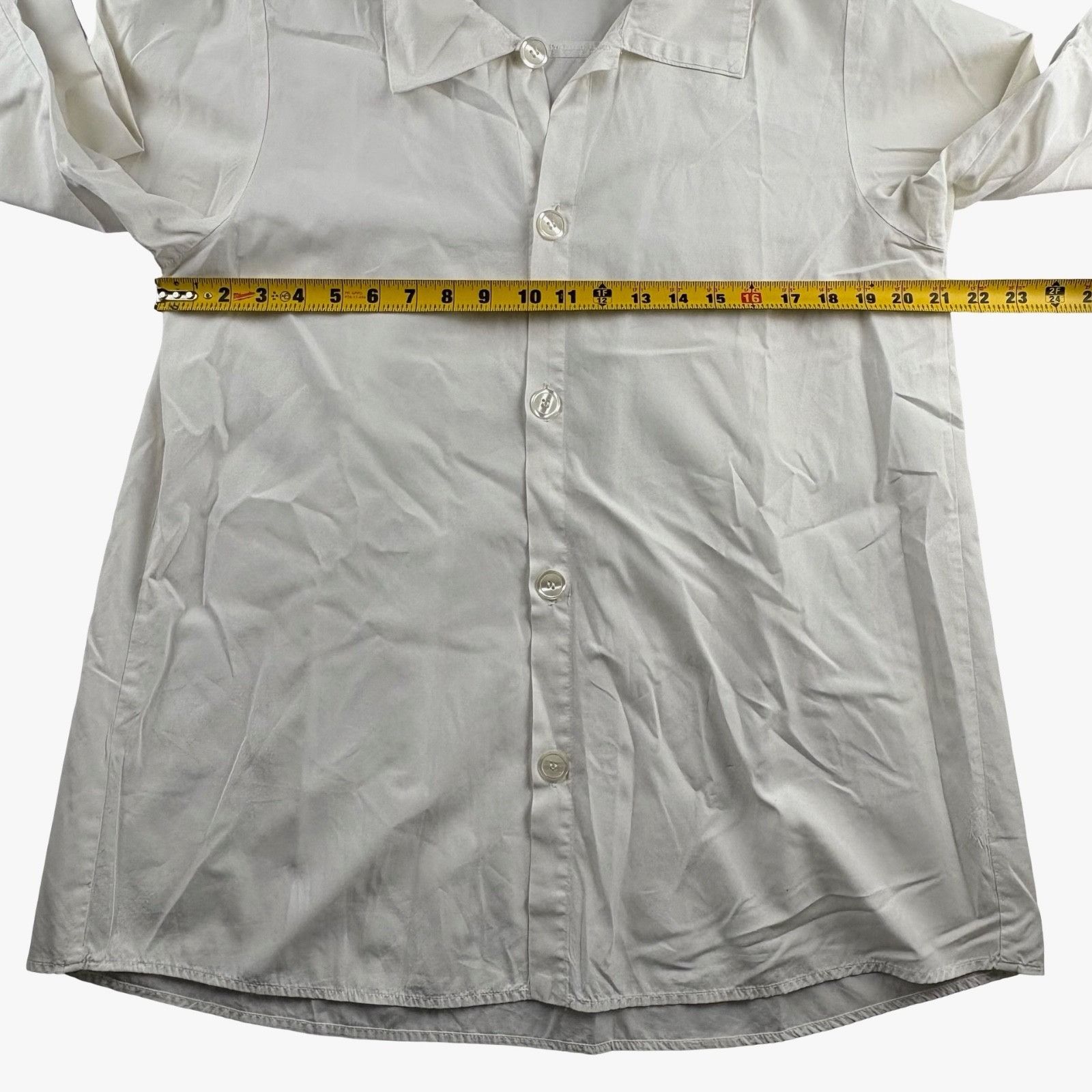 CP Shades CP Shades Women’s Cotton Lagenlook Button-Down Shirt White • Size S / US 4 / IT 40 - 7 Thumbnail