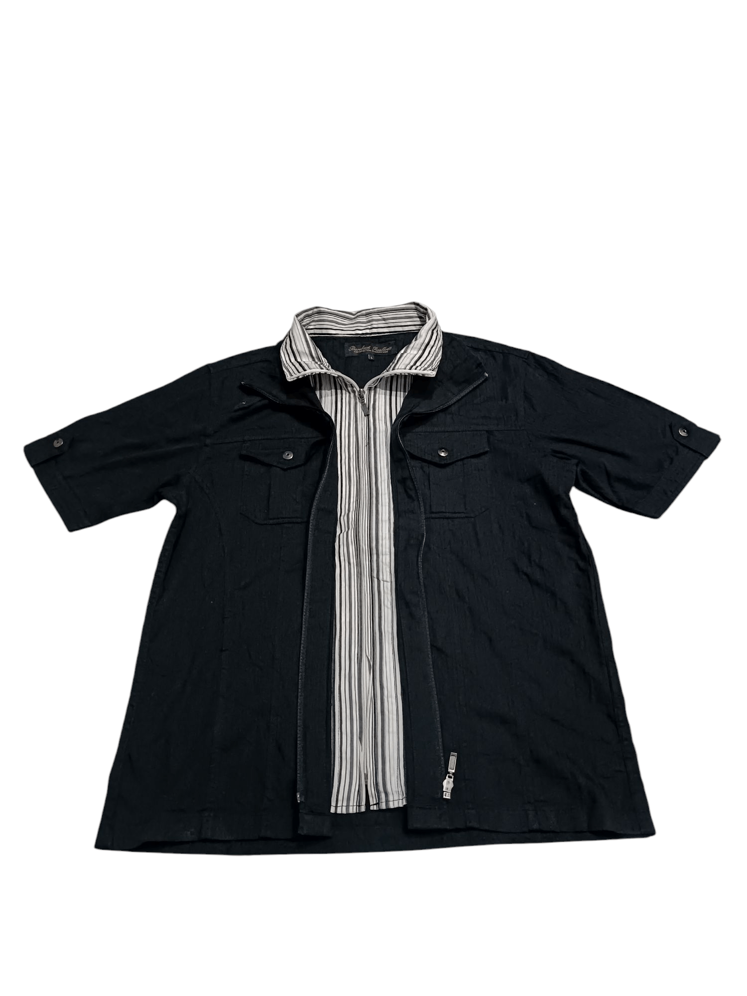 Japanese Brand × Seditionaries Japanese Brand Double Layer Zip Up Shirt Size US L / EU 52-54 / 3 - 4 Thumbnail