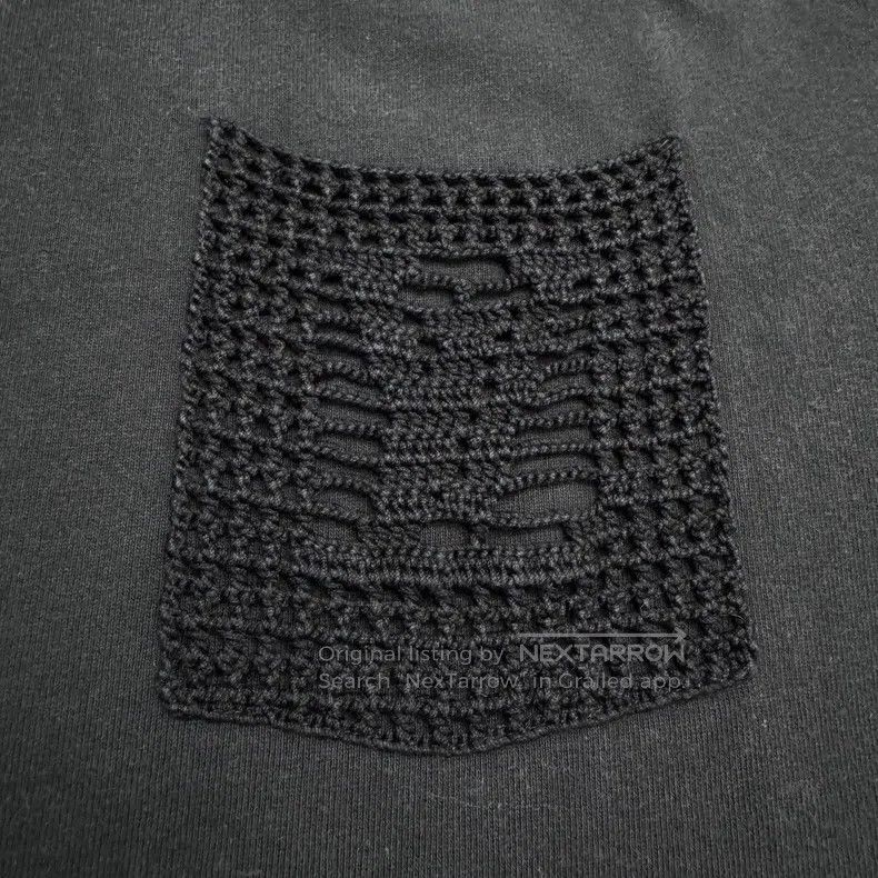 Louis Vuitton Louis Vuitton Cutout knit pocket short sleeves Size US XXL / EU 58 / 5 - 2 Thumbnail