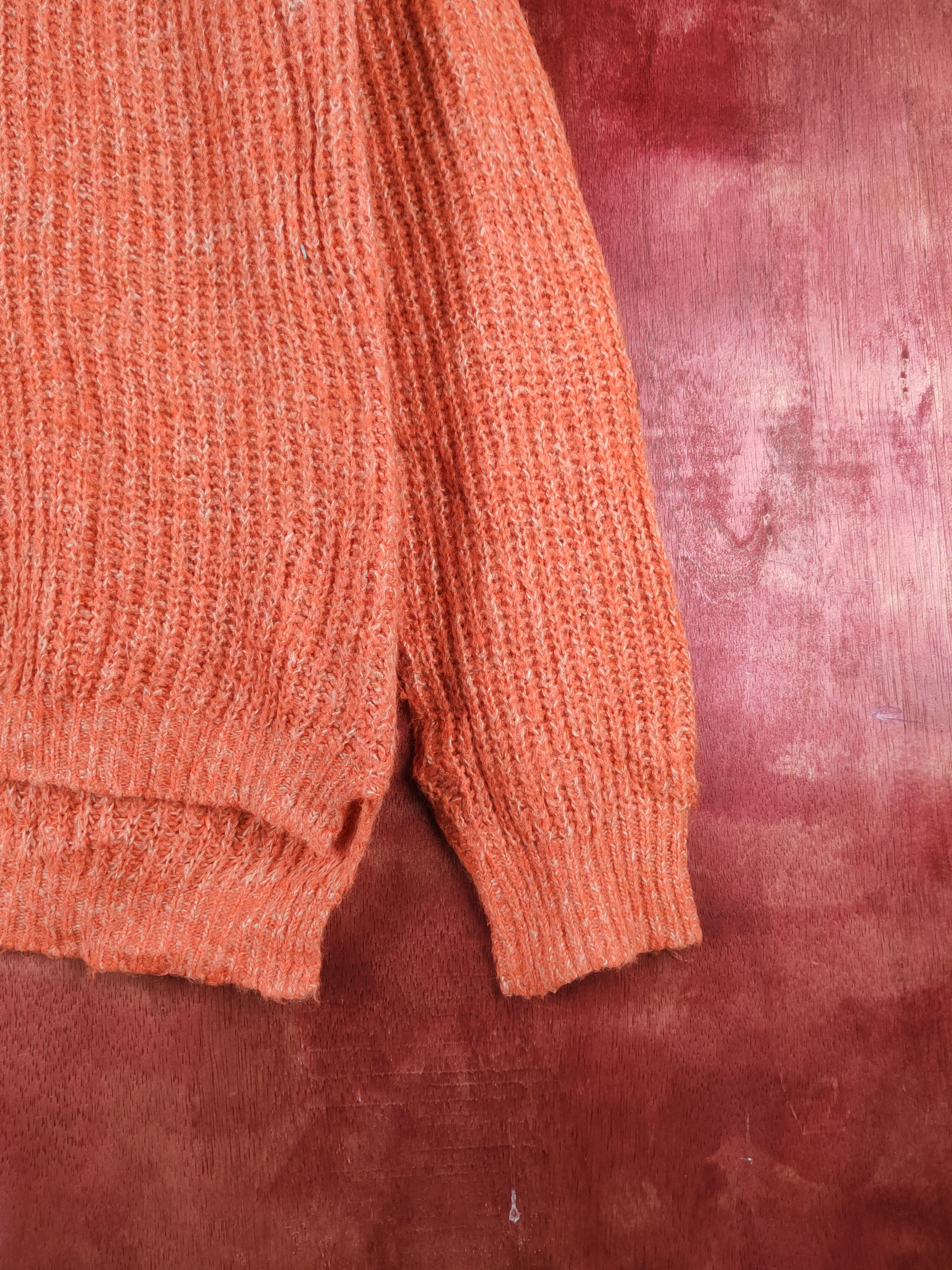 Japanese Brand × Vintage Cloche Orange Knitwear Sweatshirts #S2377 Size L / US 10 / IT 46 - 6 Thumbnail