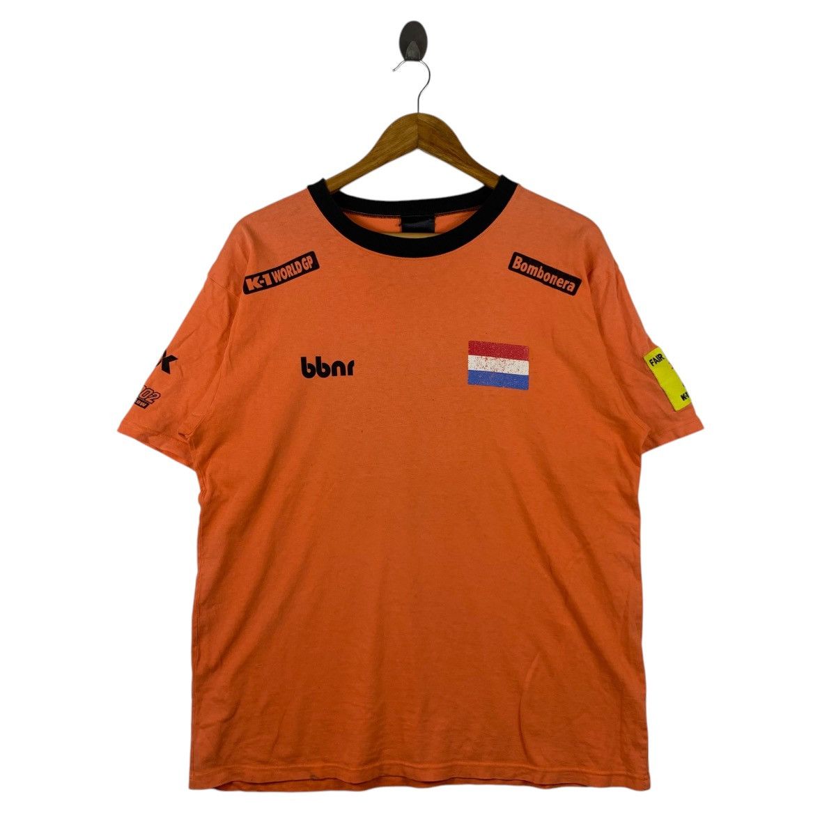 Vintage K-1 World Cup BBNR NETHERLANDS Team Hoost 12 Short Shirt Size US L / EU 52-54 / 3 - 3 Thumbnail