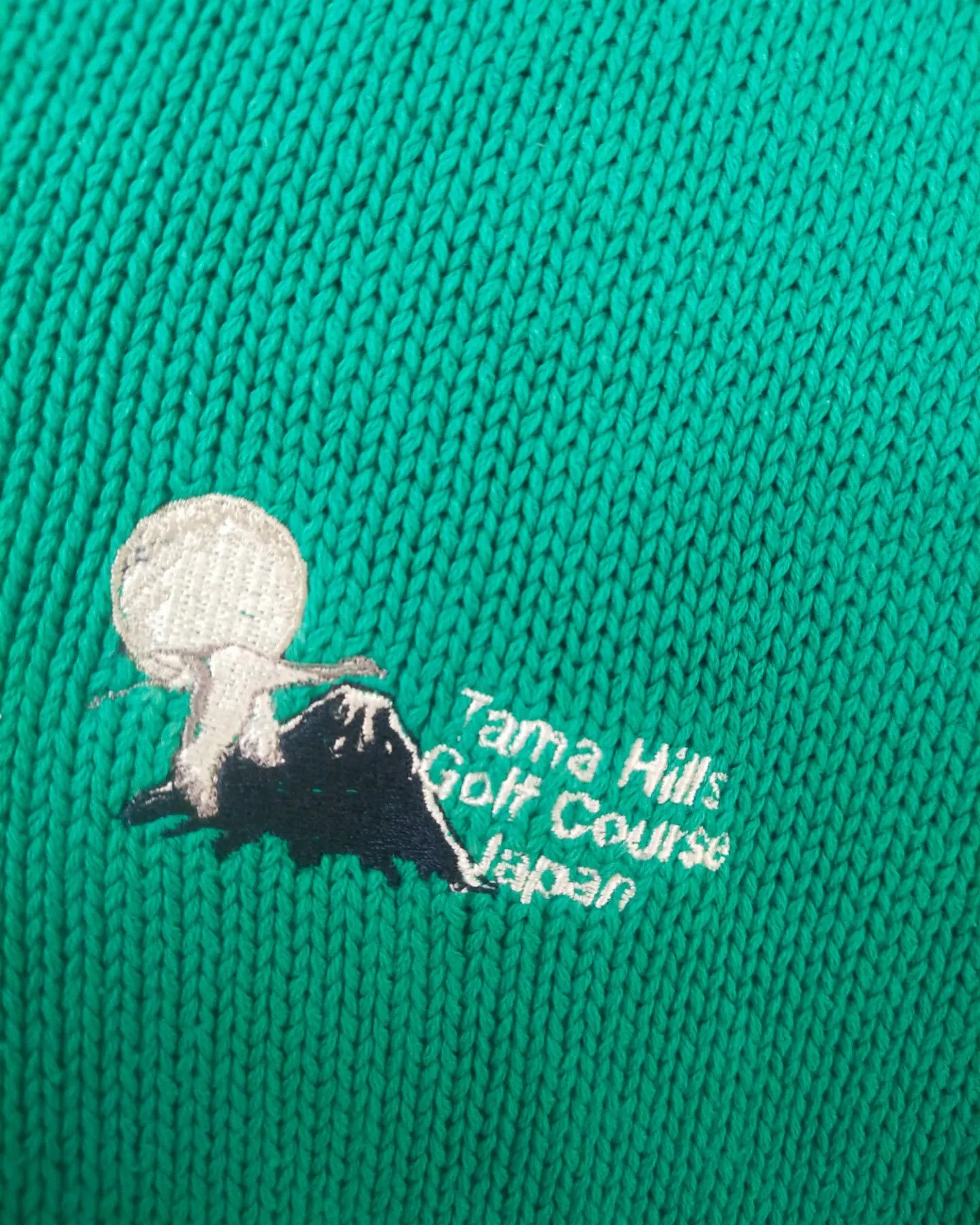 Vintage Vintage Antigua Green Golf Course Japan Knitwear Sweater Size US L / EU 52-54 / 3 - 3 Thumbnail
