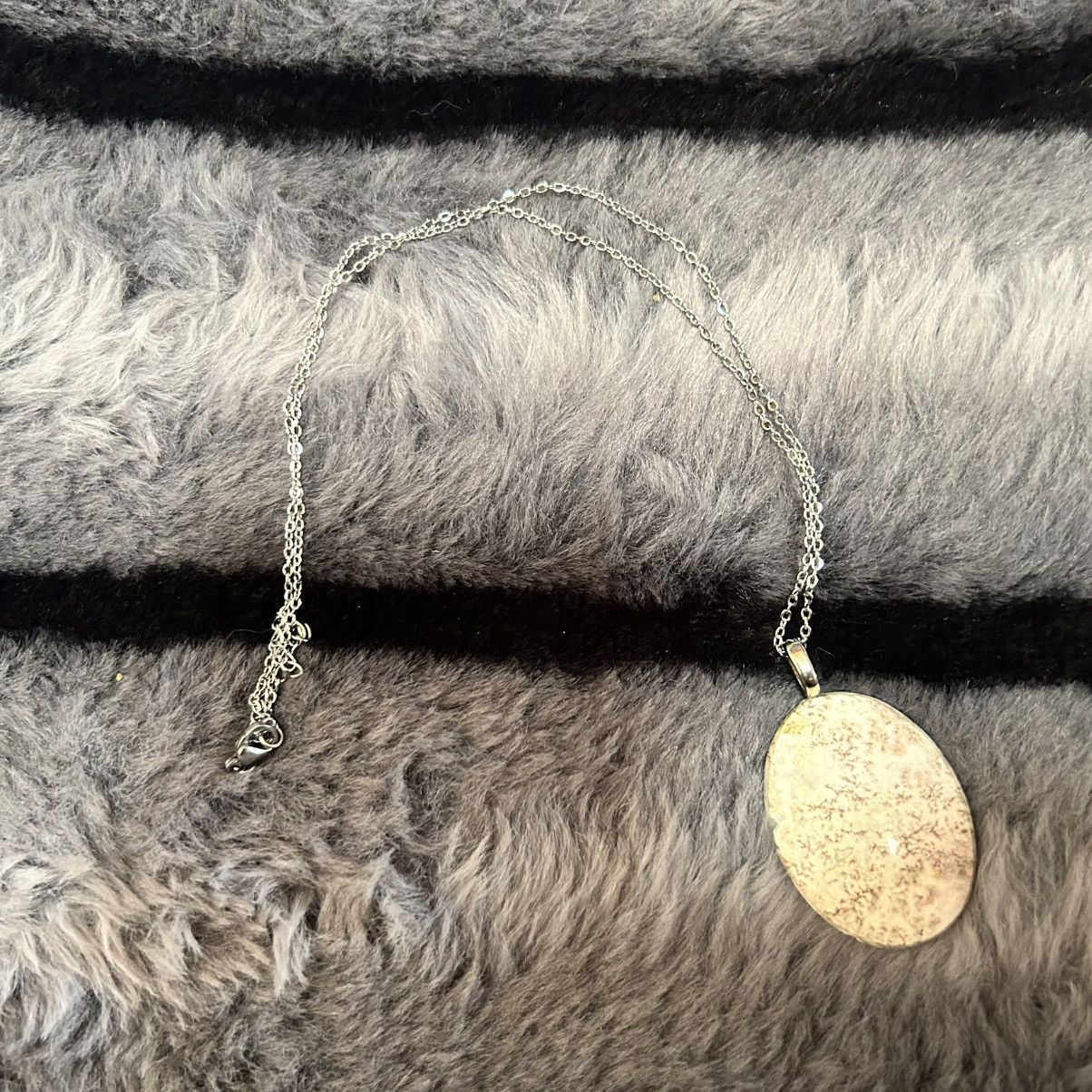 Handmade Handcrafted genuine dendritic jasper pendant necklace Size ONE SIZE - 5 Thumbnail