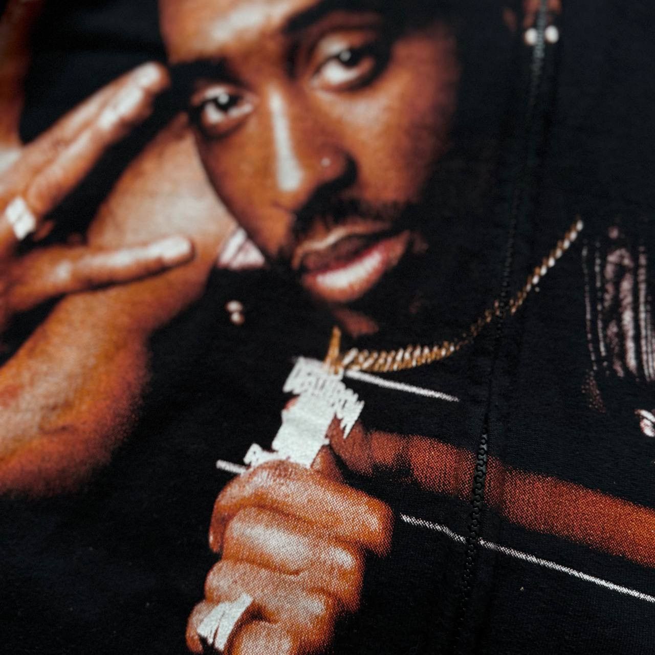 Band Tees 2pac Tupac Vintage Death Row Rap Hoodie Thug Life Hip Hop Size US S / EU 44-46 / 1 - 8 Thumbnail