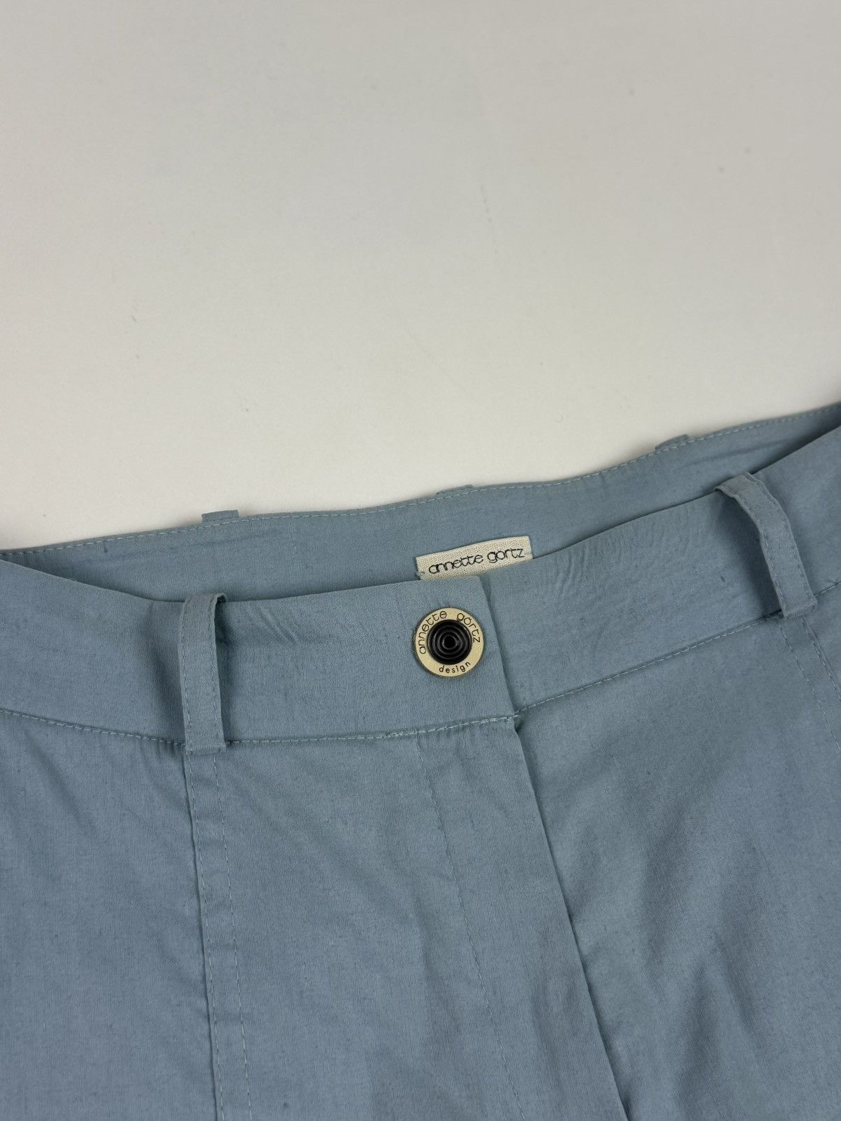 Annette Gortz Annette Gortz Linen Blue Pants Size 24" / US 00 / IT 34 - 7 Thumbnail