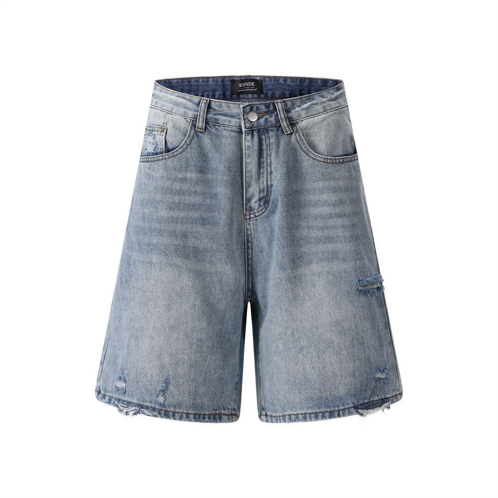 Vintage Men's American Vintage Distressed Ripped Denim Shorts Size US 32 / EU 48 - 1 Thumbnail