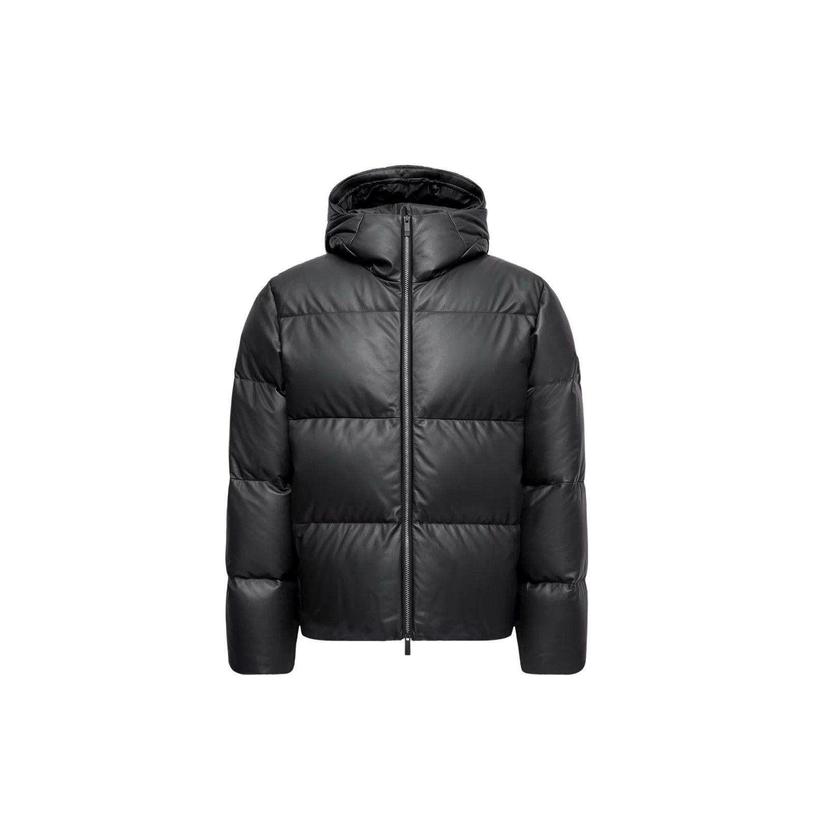 Moncler MONCLER Mentone $6780 Black Leather Down Jacket New 5 Size US XXL / EU 58 / 5 - 1 Preview