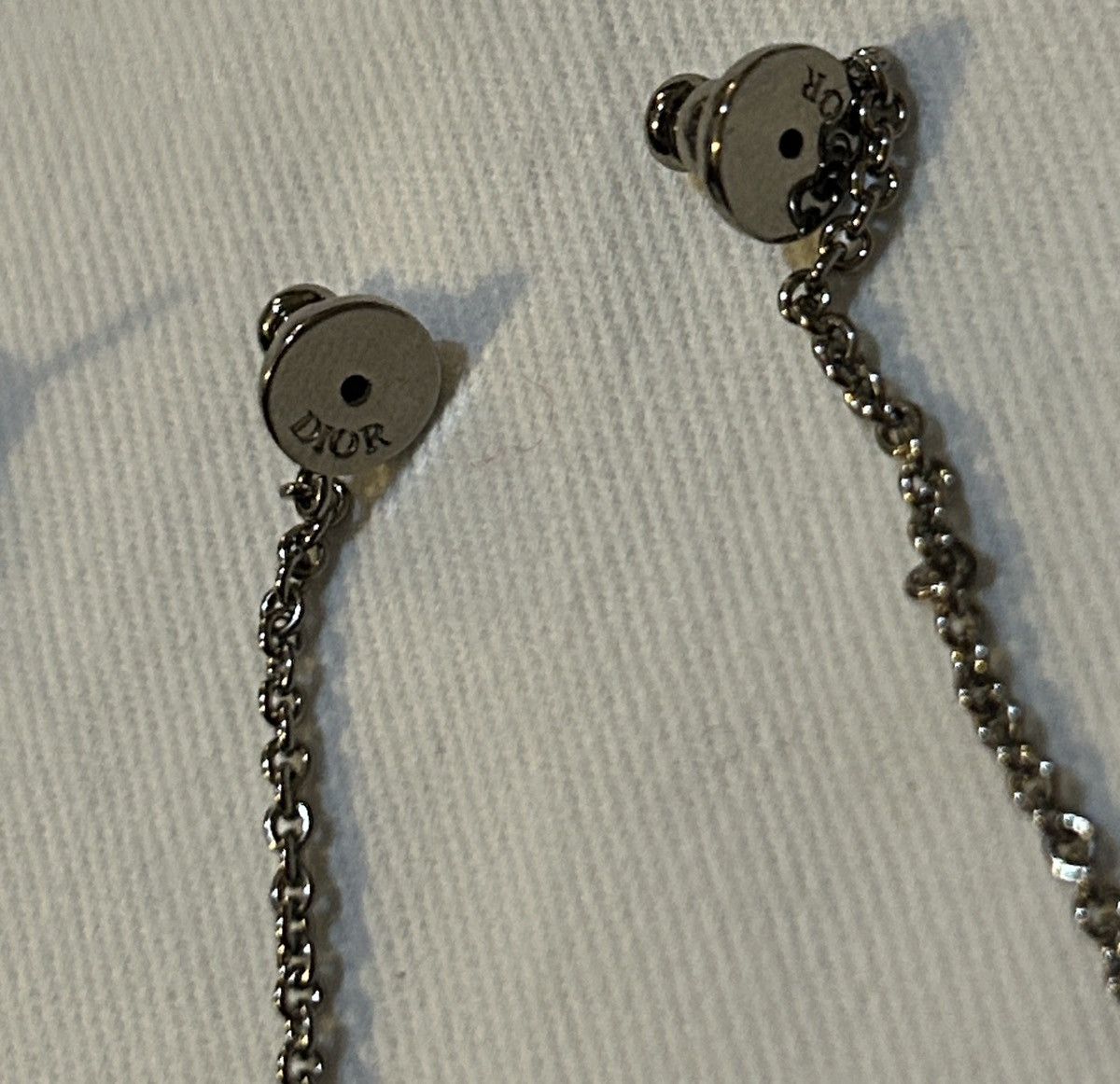 Dior Dior PETIT CD TREASURE EARRINGS Silver-Finish Metal Size ONE SIZE - 8 Thumbnail