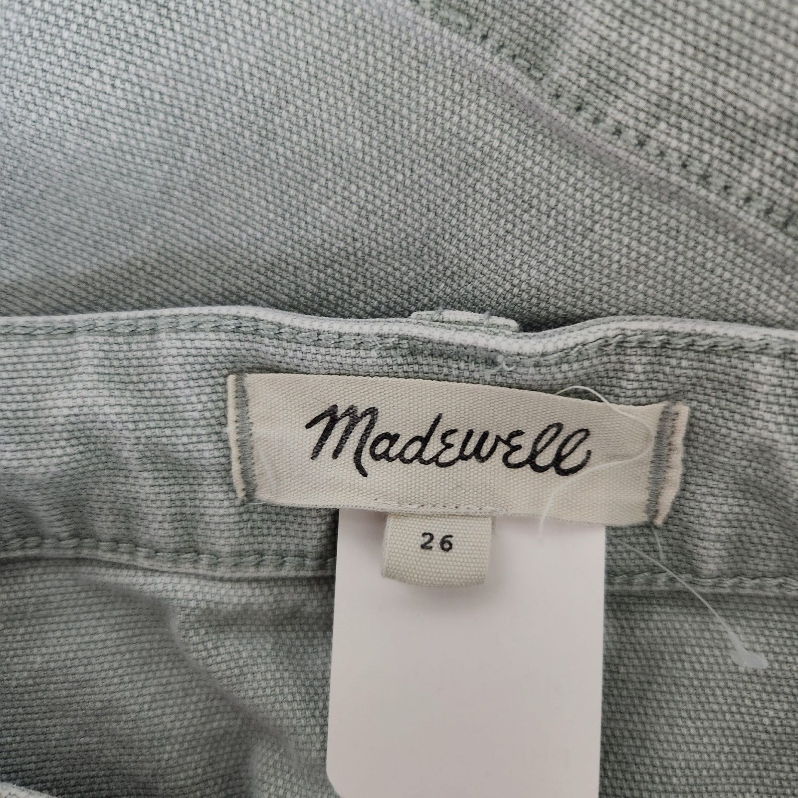 Madewell Madewell Light Green High Waisted Jean Mini Skirt 26 Size 26" / US 2 / IT 38 - 7 Thumbnail