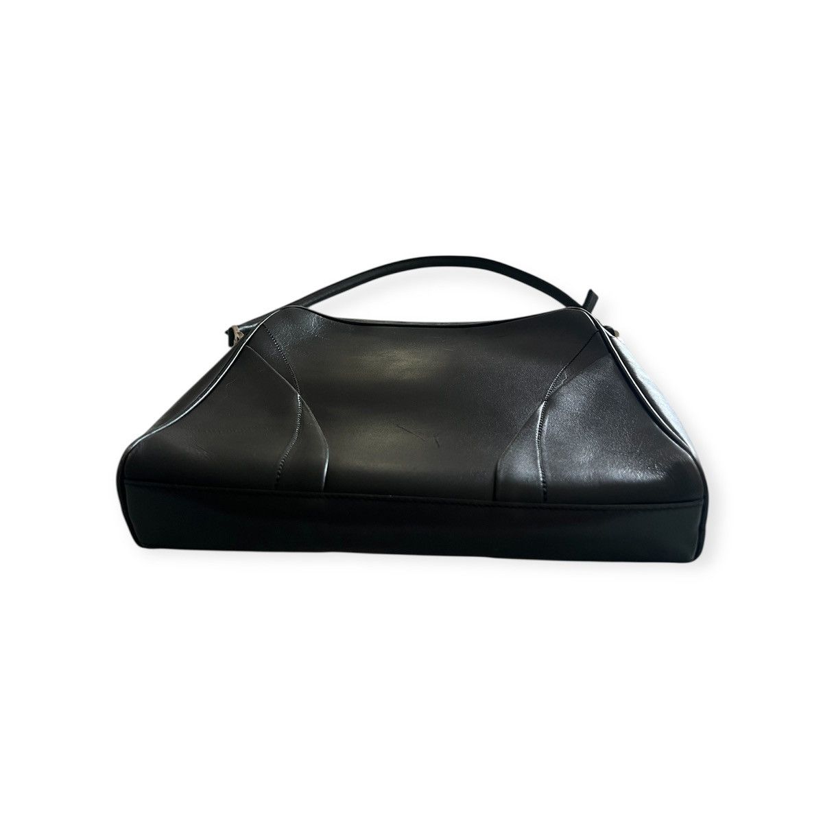 Prada Authentic Vintage PRADA Vitello Leather Shoulder Bag – Black Size ONE SIZE - 17 Thumbnail