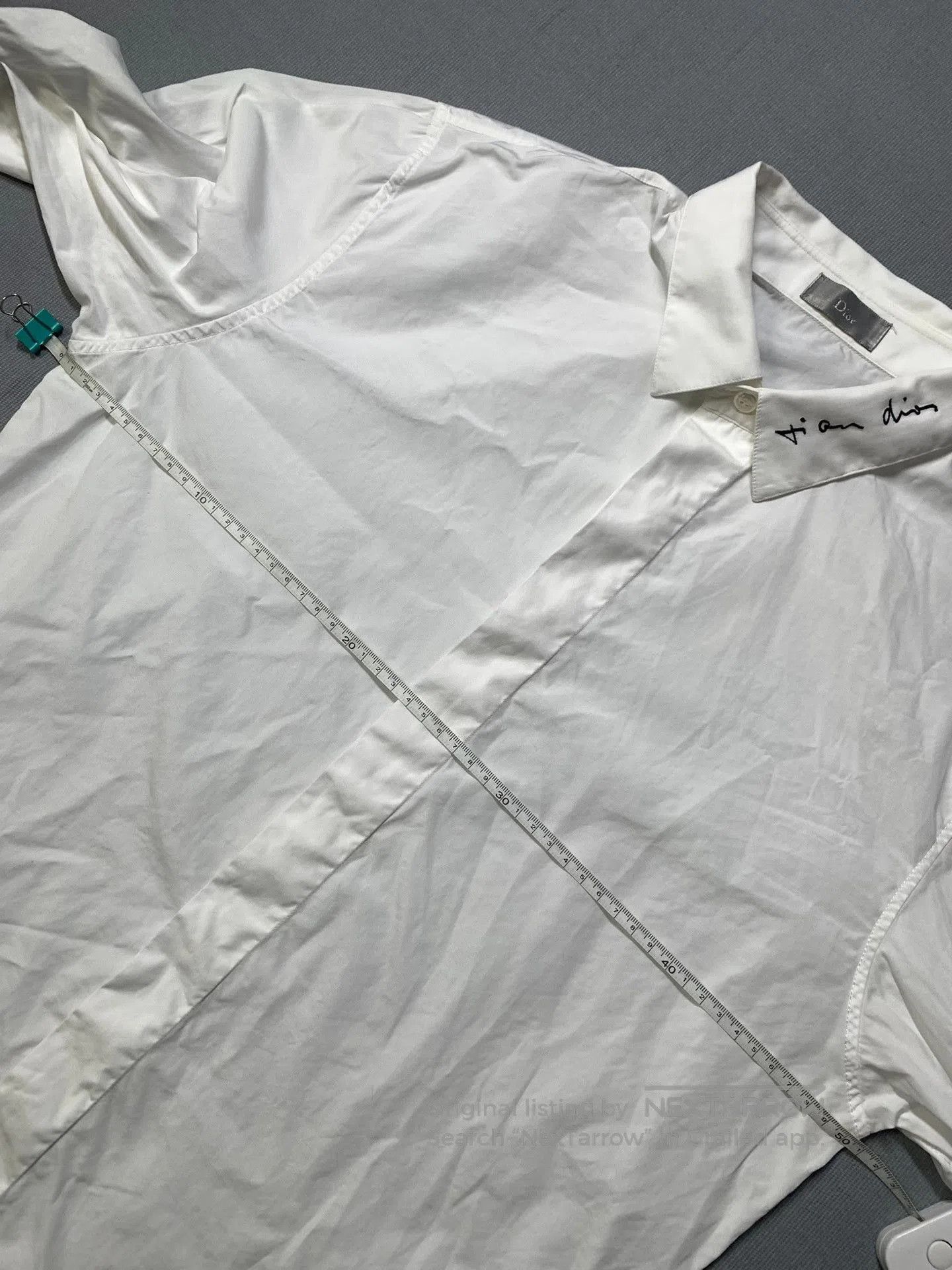 Dior Dior Slogan Embroidered White Shirt. Size US XXS / EU 40 - 7 Thumbnail