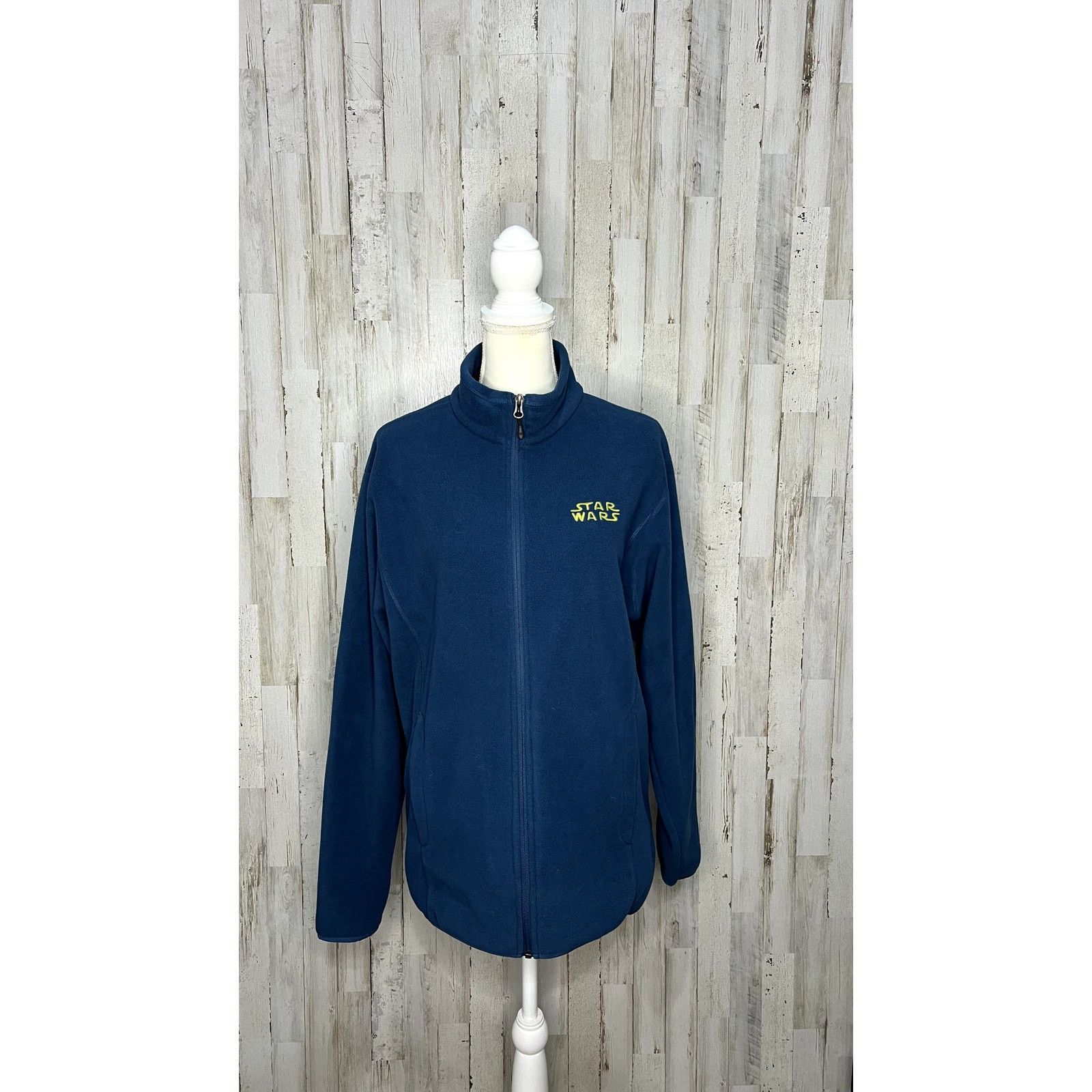 Star Wars Men's Star Wars Fleece Jacket Blue Full-Zip Size Medium Size US M / EU 48-50 / 2 - 2 Thumbnail