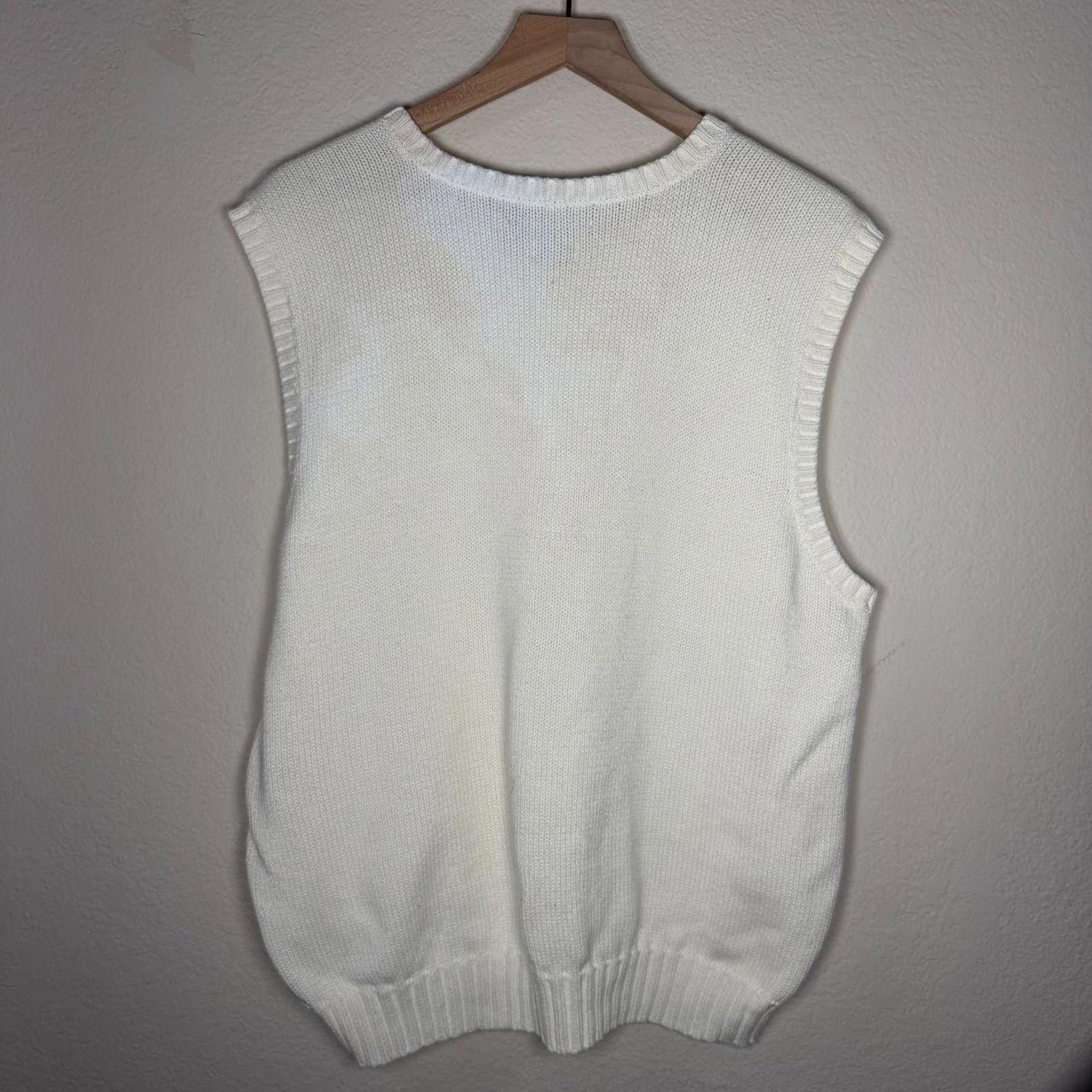 Lauren Ralph Lauren Ralph Lauren Vest Men's XL Cream 100% Cotton Size US XL / EU 56 / 4 - 5 Thumbnail