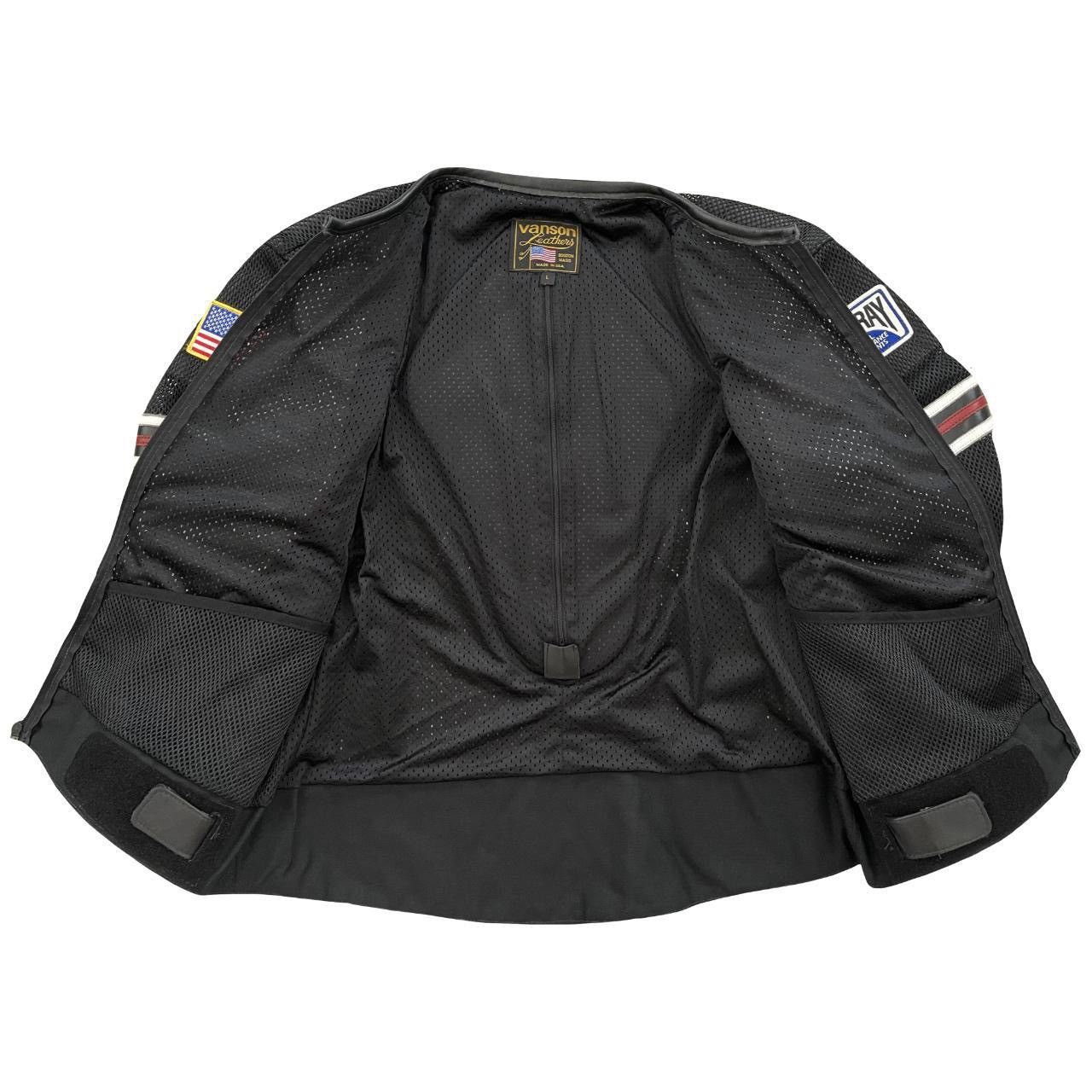 Vanson Leathers Vanson Leathers 'One Star' Mesh Motorcycle Racer Jacket Size US L / EU 52-54 / 3 - 8 Thumbnail