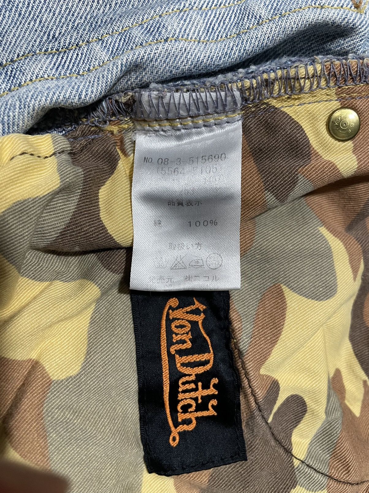 Von Dutch Vintage Von dutch patch y2k 2000 multi logo wide straight Size US 30 / EU 46 - 14 Thumbnail
