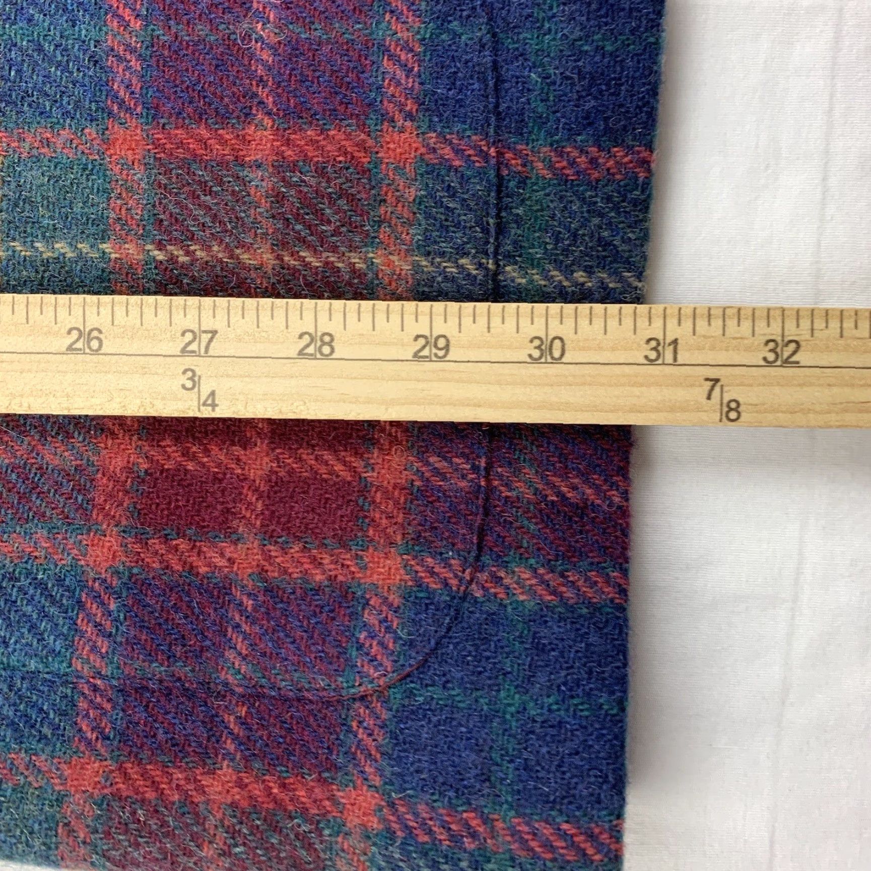 Liz Claiborne VINTAGE Liz Claiborne Blazer Jacket Womens 12 Red Plaid 100% Wool Button Up 90s Mens Women Girls Size XL / US 12-14 / IT 48-50 - 6 Thumbnail