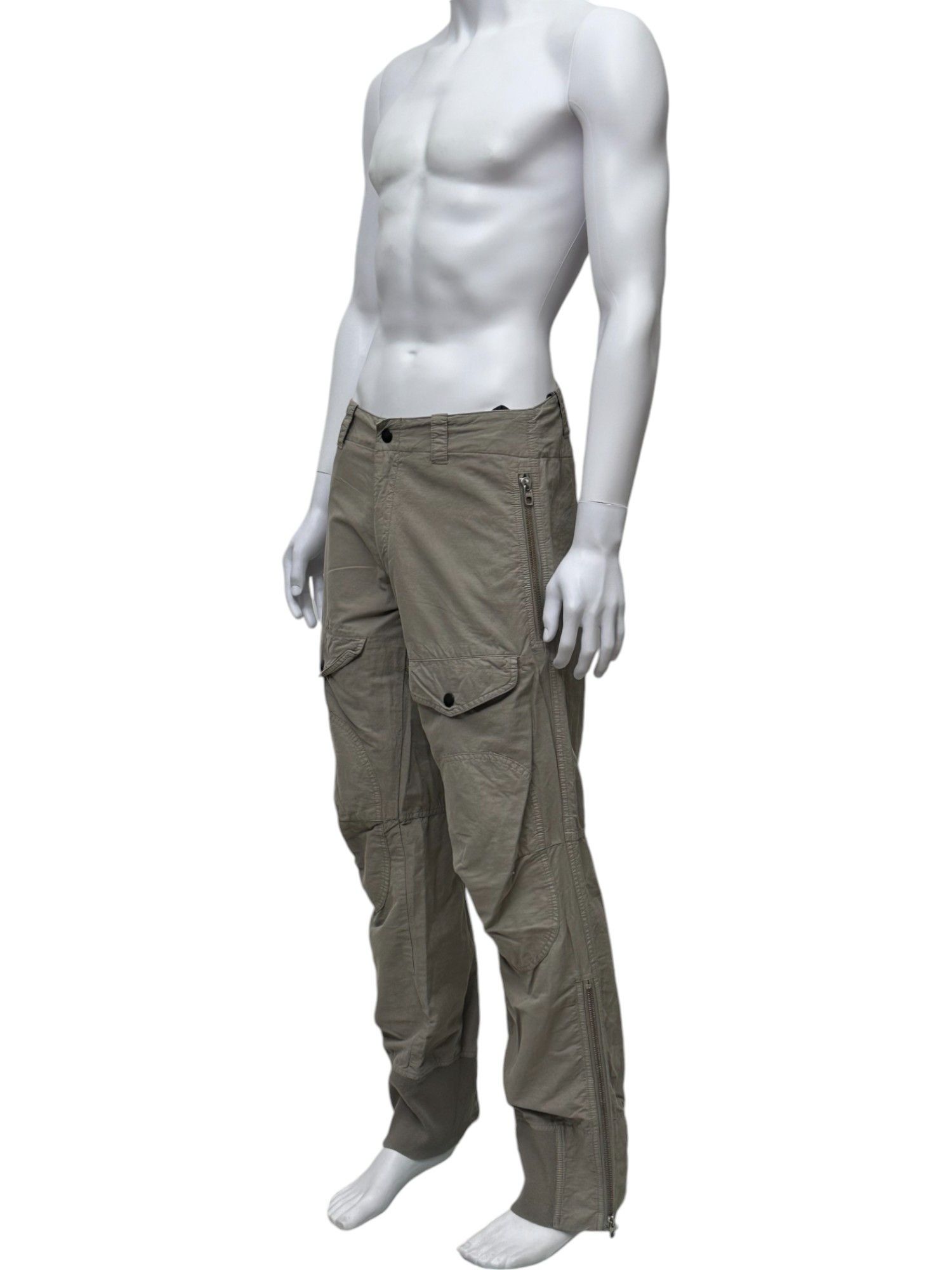 Griffin Griffin Beige Cargo Pants from 00's. Size US 32 / EU 48 - 2 Thumbnail