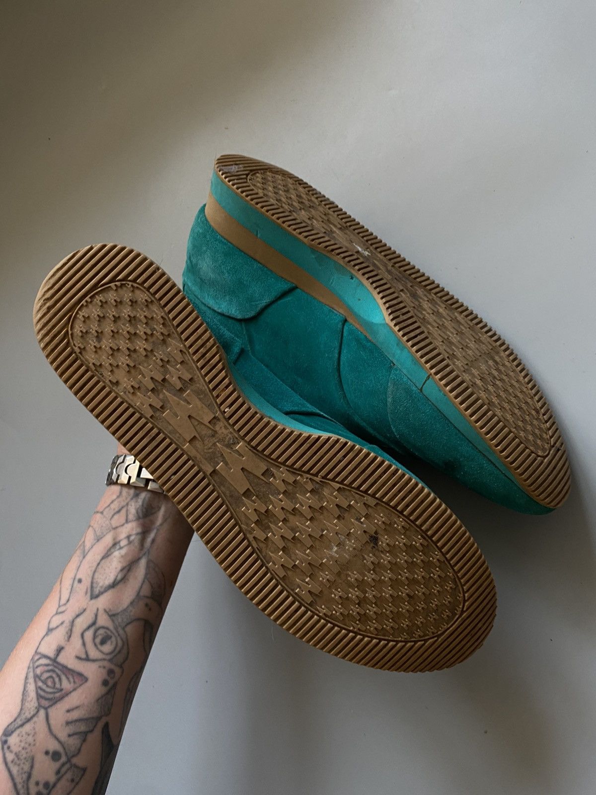 Max Mara Max Mara suede shoes green sneakers Size US 9 / IT 39 - 7 Thumbnail