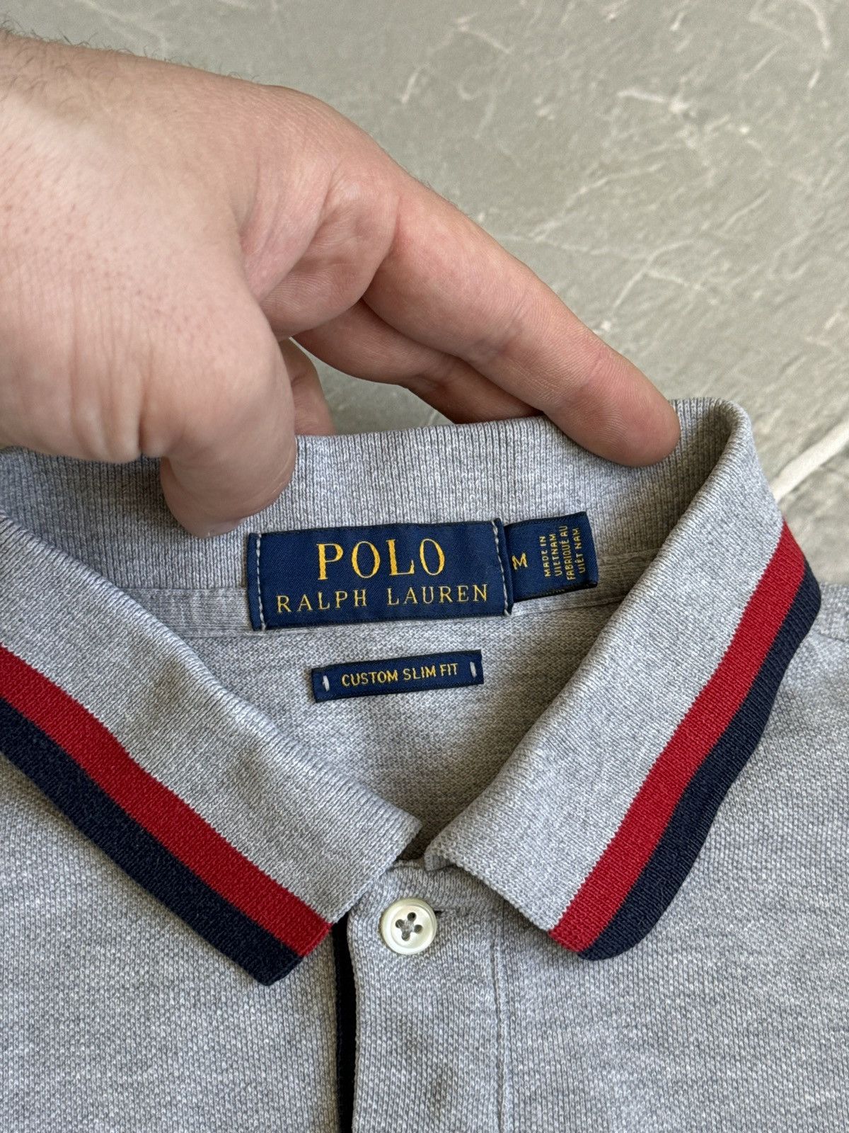 Polo Ralph Lauren Polo Ralph Lauren Grey Shirt Polo Embroidered Size US M / EU 48-50 / 2 - 13 Thumbnail