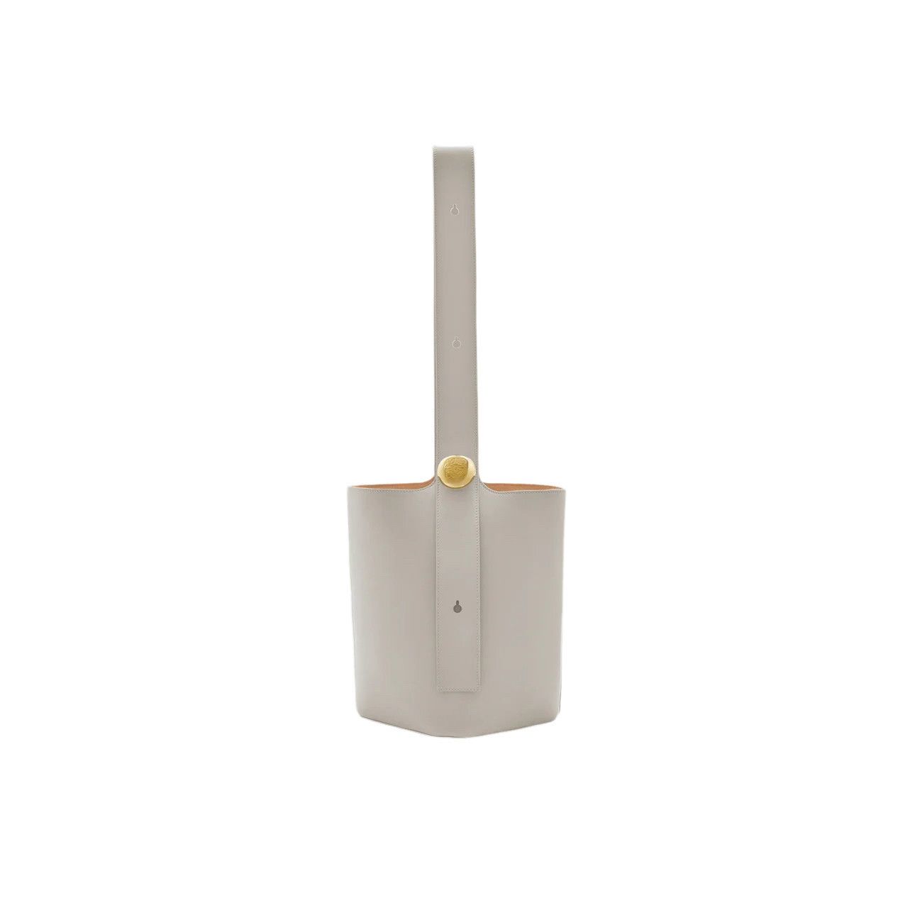 Loewe LOEWE Pebble Medium $2990 Shell Gray Smooth Leather Bucket B Size ONE SIZE - 1 Thumbnail